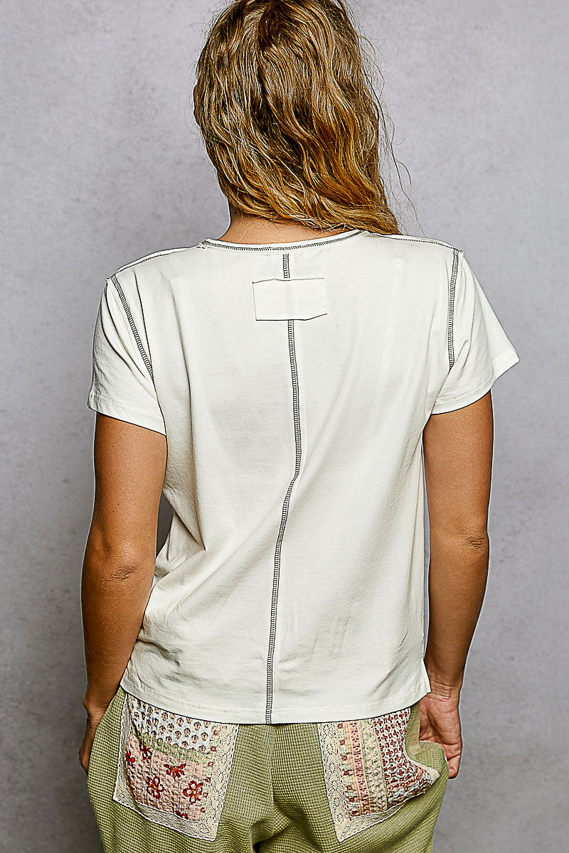 Basic Round Neck Short Sleeve Cotton Jersey Top by POL (Ships 2-3 weeks) - BFF Here