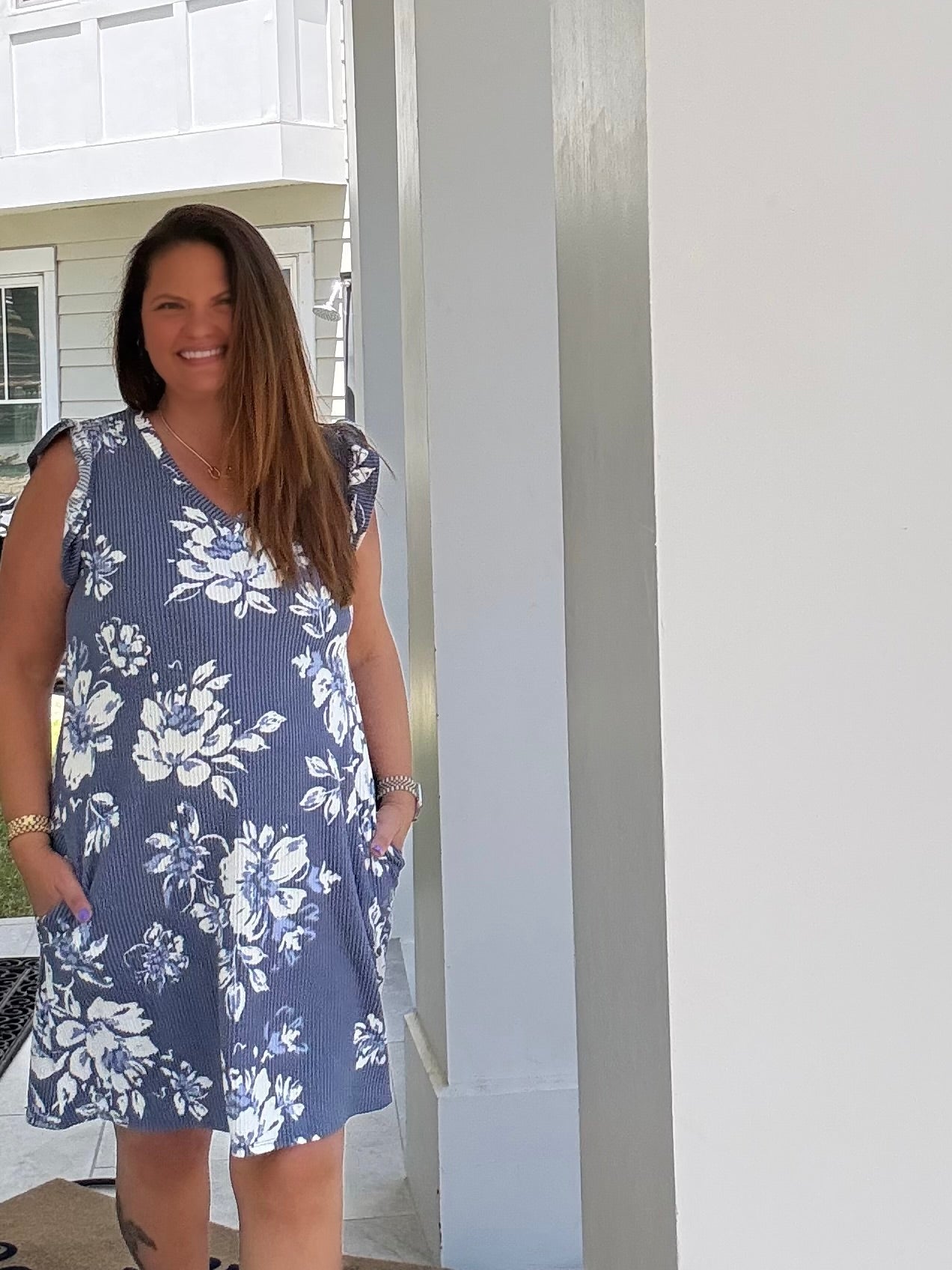 Denim Vintage Floral Dress by HeimishUSA (ARRAY) — Ships 2-3 weeks - BFF Here