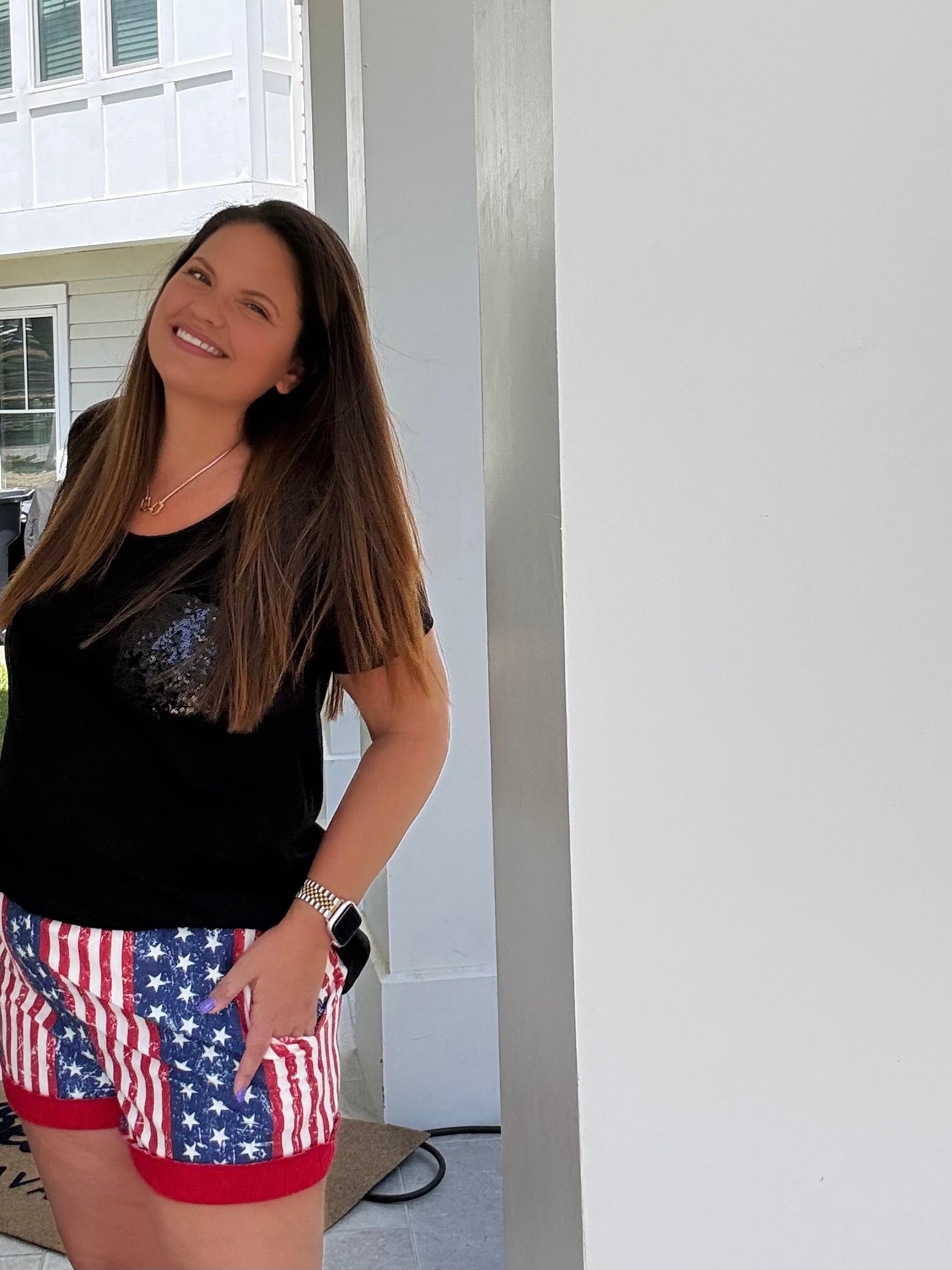 Patriotic Stripe Shorts by HeimishUSA (ARRAY) — Ships 2-3 weeks - BFF Here