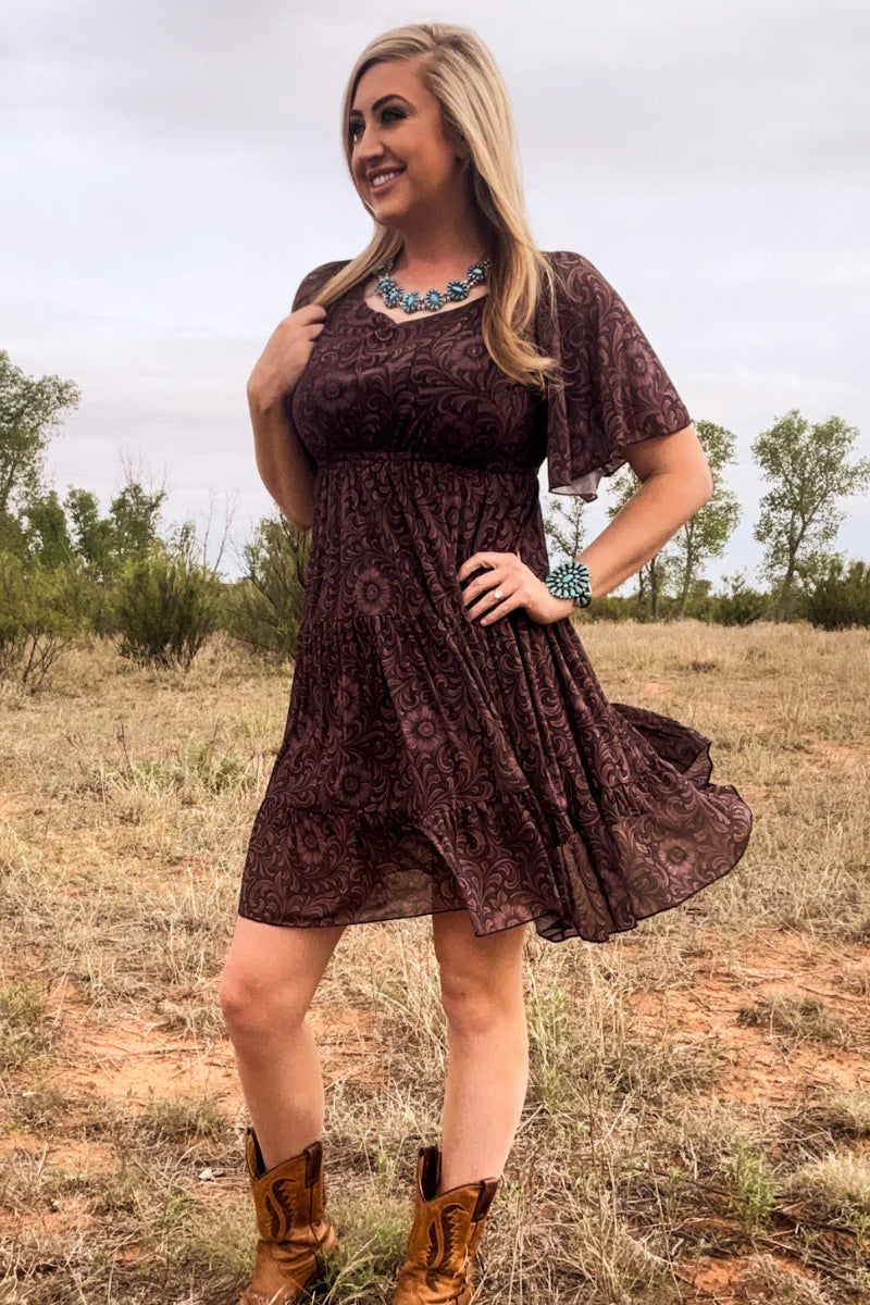 Bronzed Bloom Dress by Sterling Kreek - BFF Here