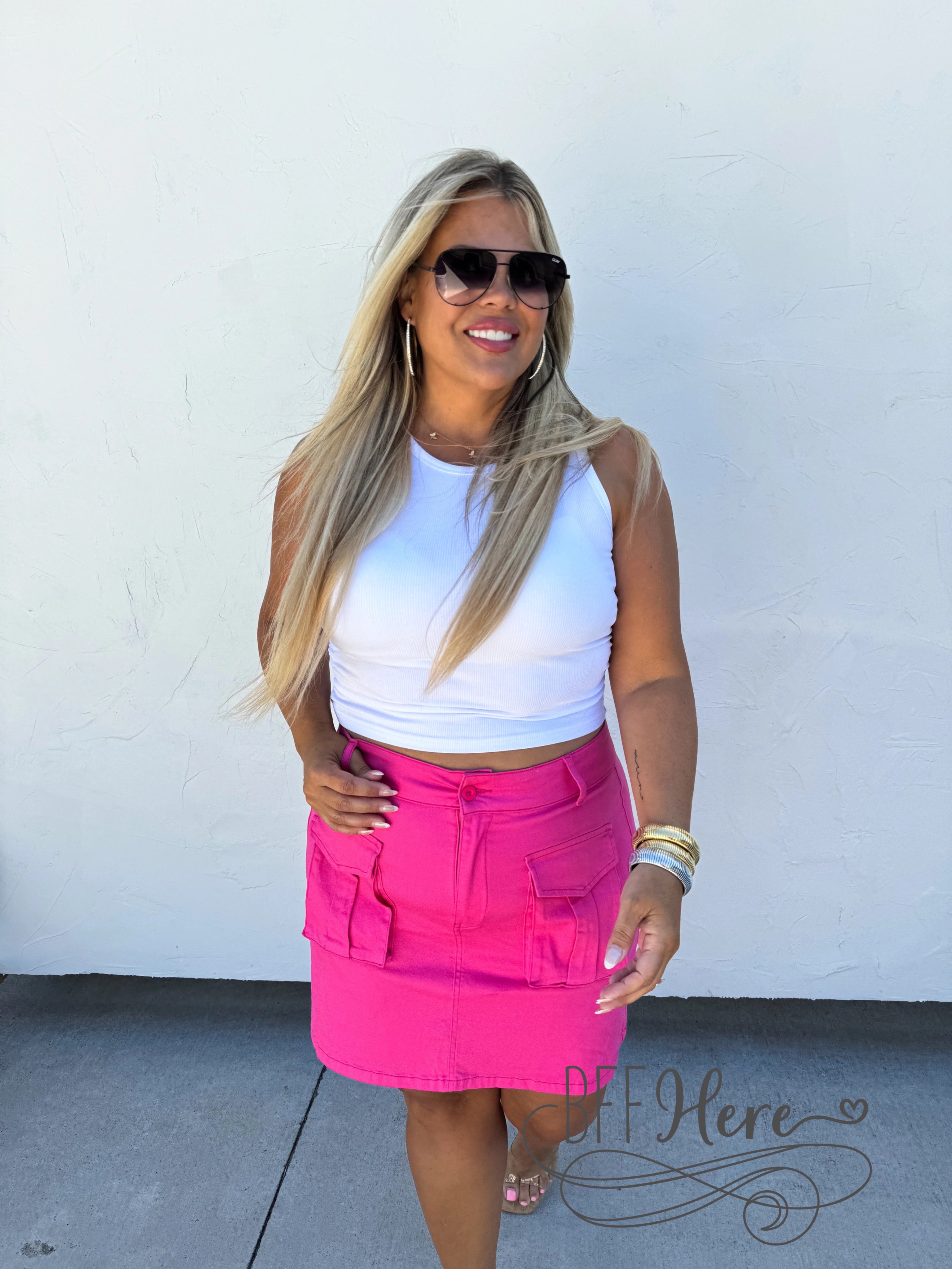 PREORDER: Carly Cargo Skirt by Blakeley / Choice of Color (Ships Middle of June) - BFF Here