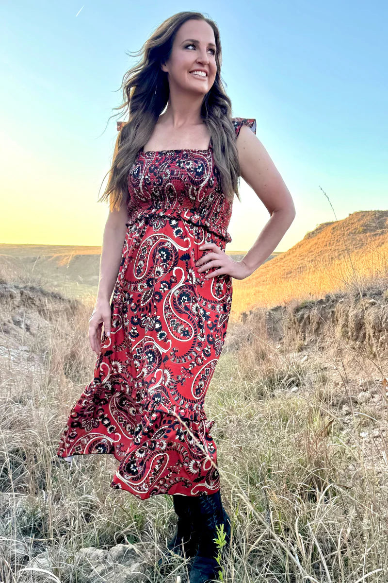 Canyon Paisley Dress by Sterling Kreek - BFF Here