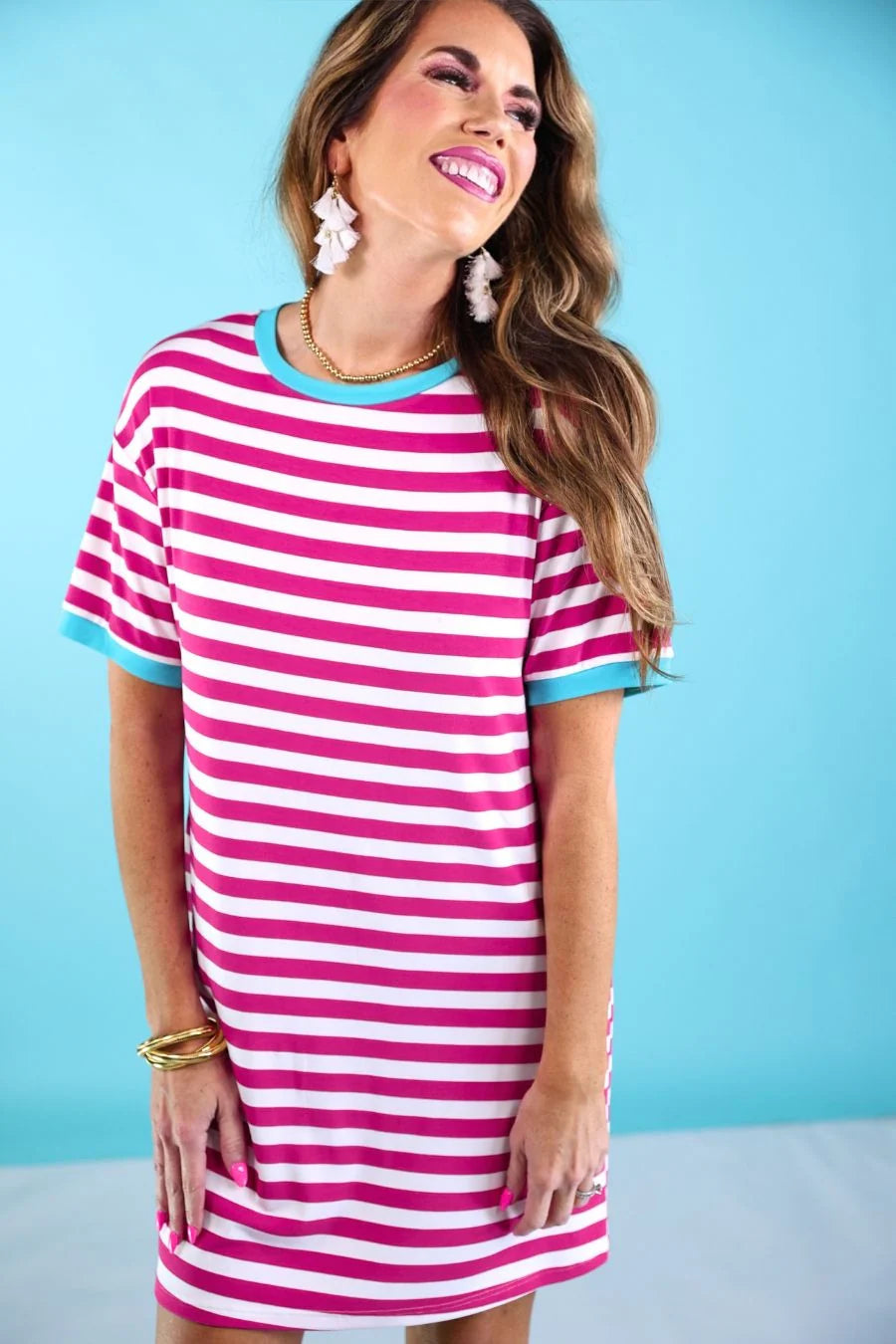 Living In Stripes Dress by Jess Lea (Choice of Color) - BFF Here