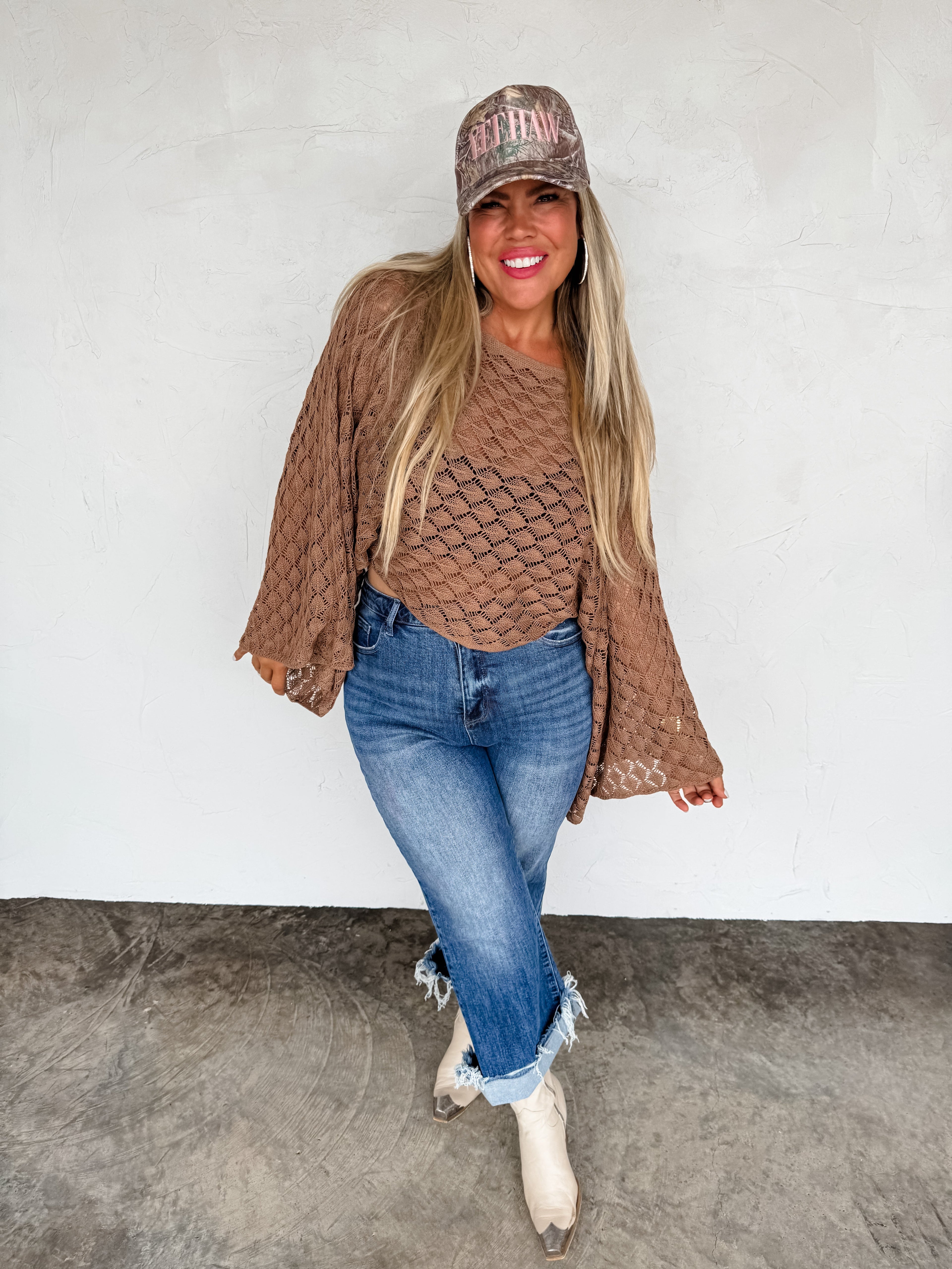 PREORDER- FALL COLORS FREE SPIRIT BELL SLEEVE TOP - BFF Here