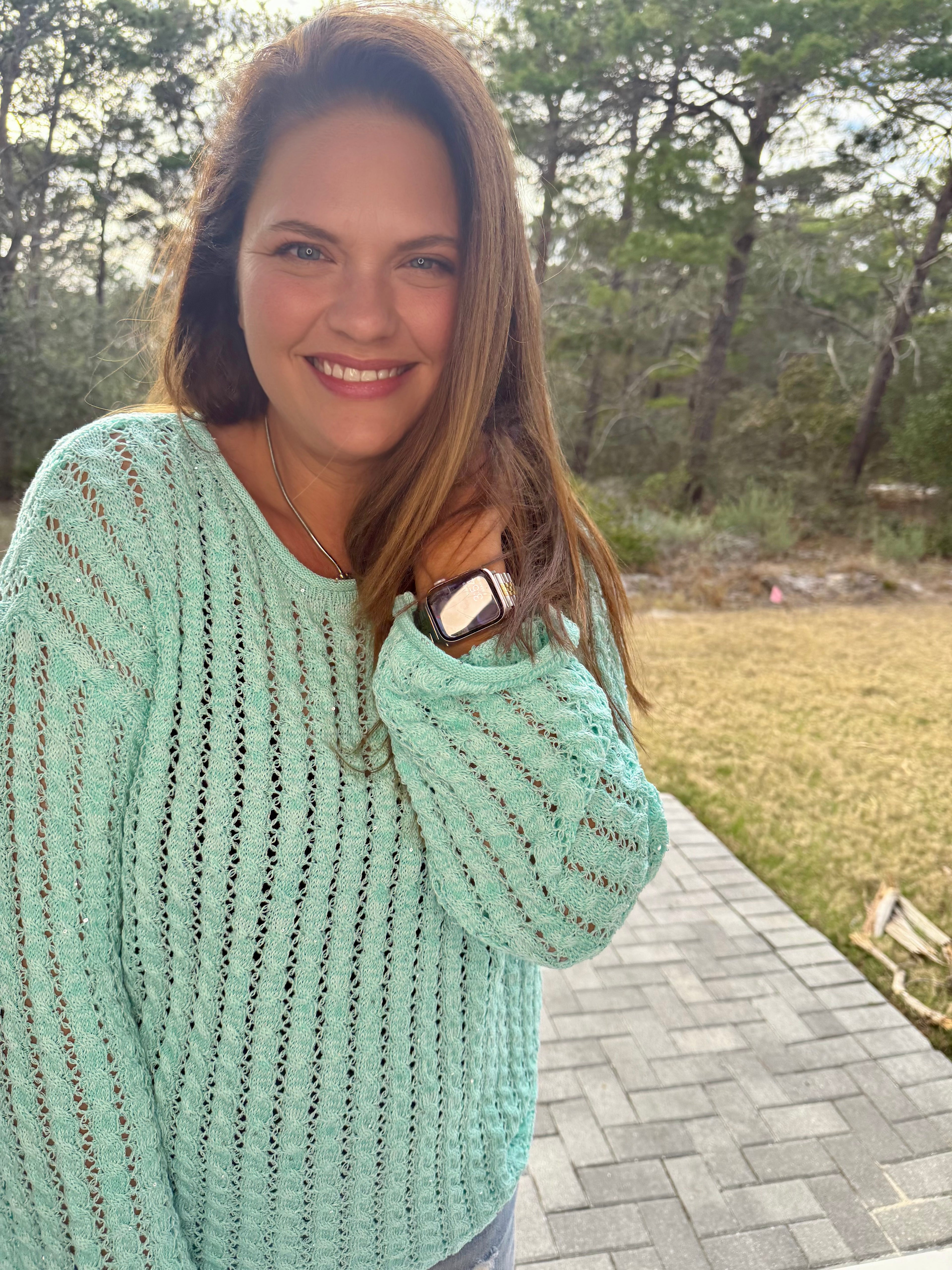 Long Sleeve Lightweight Summer Sweater Top  by POL (Ships 2-3 weeks) - BFF Here