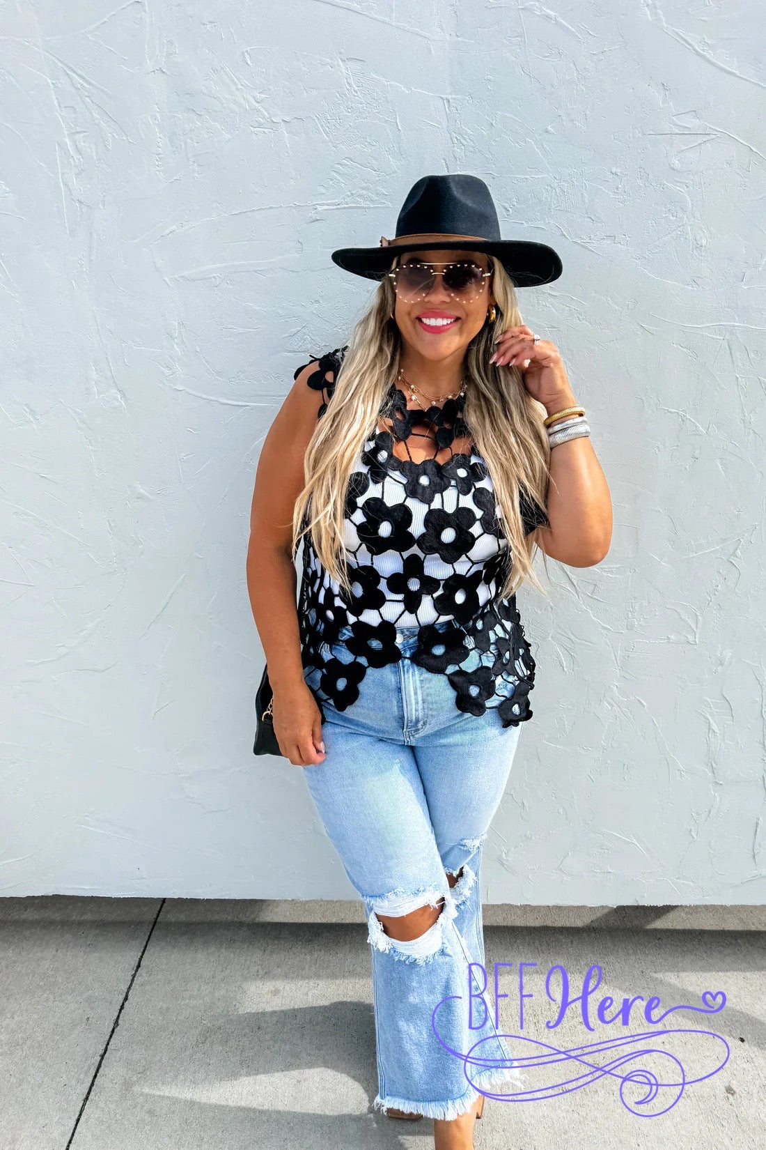 PREORDER: Petal Perfection: Crochet Flower Top / Choice of Color by Blakeley (Ships Middle of May) - BFF Here