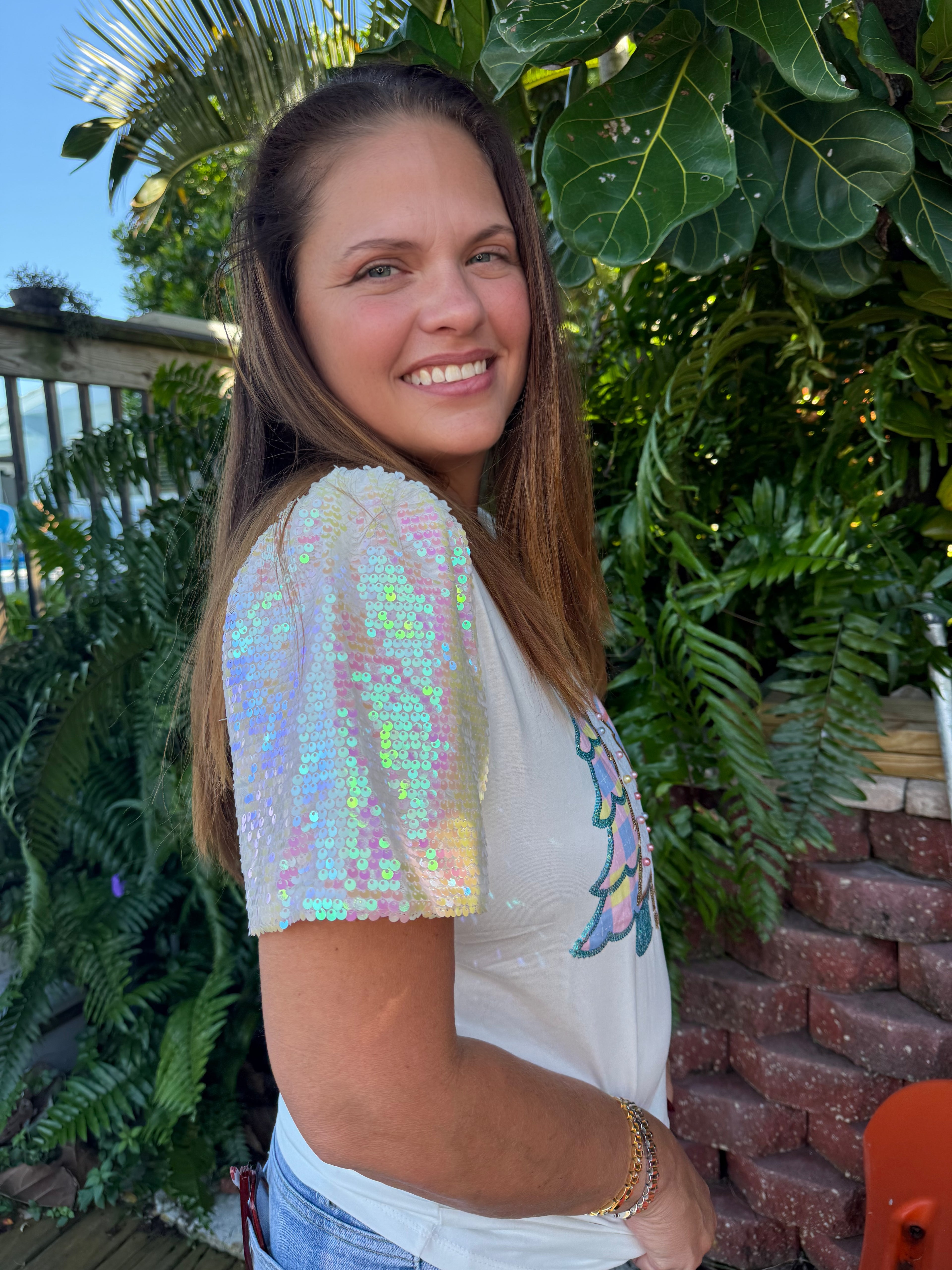 Festive Forest on Princess Top by Grace & Emma - BFF Here