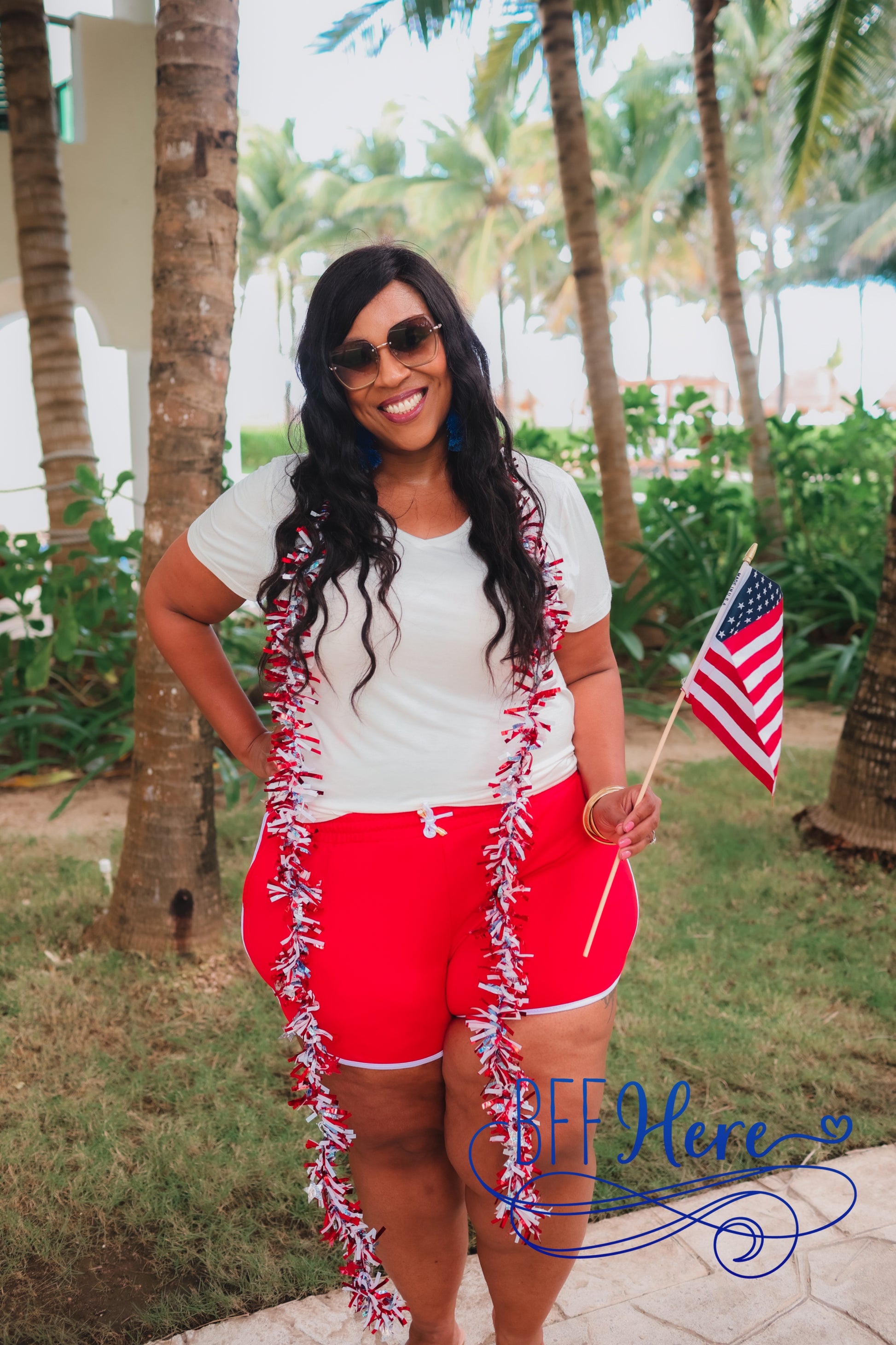 PREORDER: Red & White Everyday Shorts by Jess Lea (Ships End of February) - BFF Here