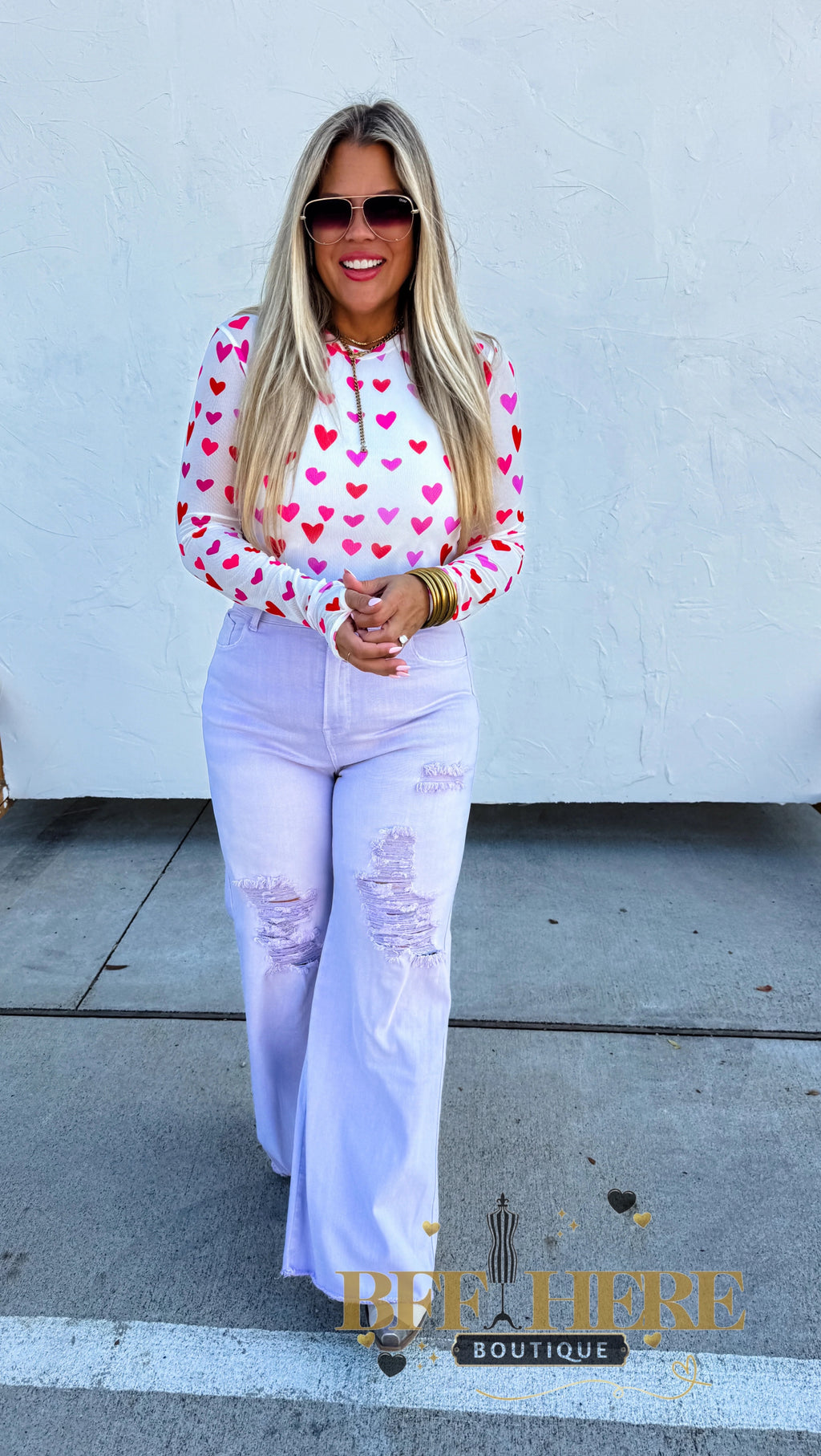 Valentine’s Dress It Up Mesh Tops by Blakeley - BFF Here