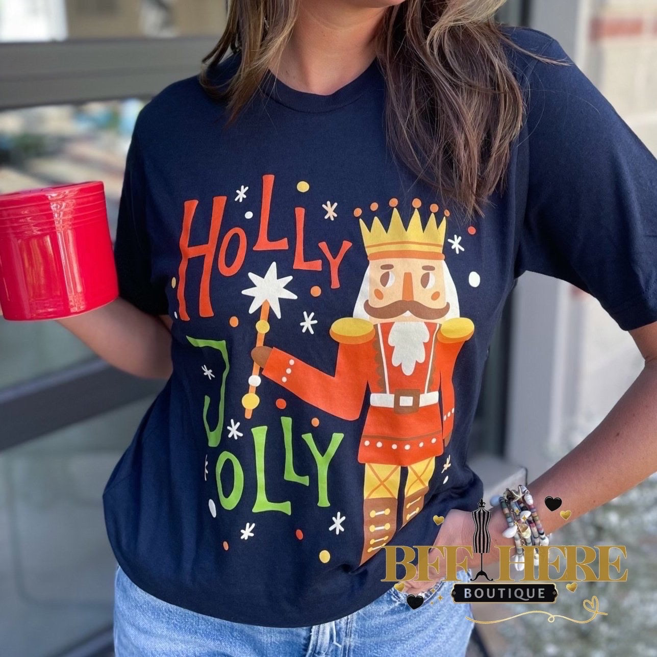 Holly Jolly Nutcracker Tee - BFF Here