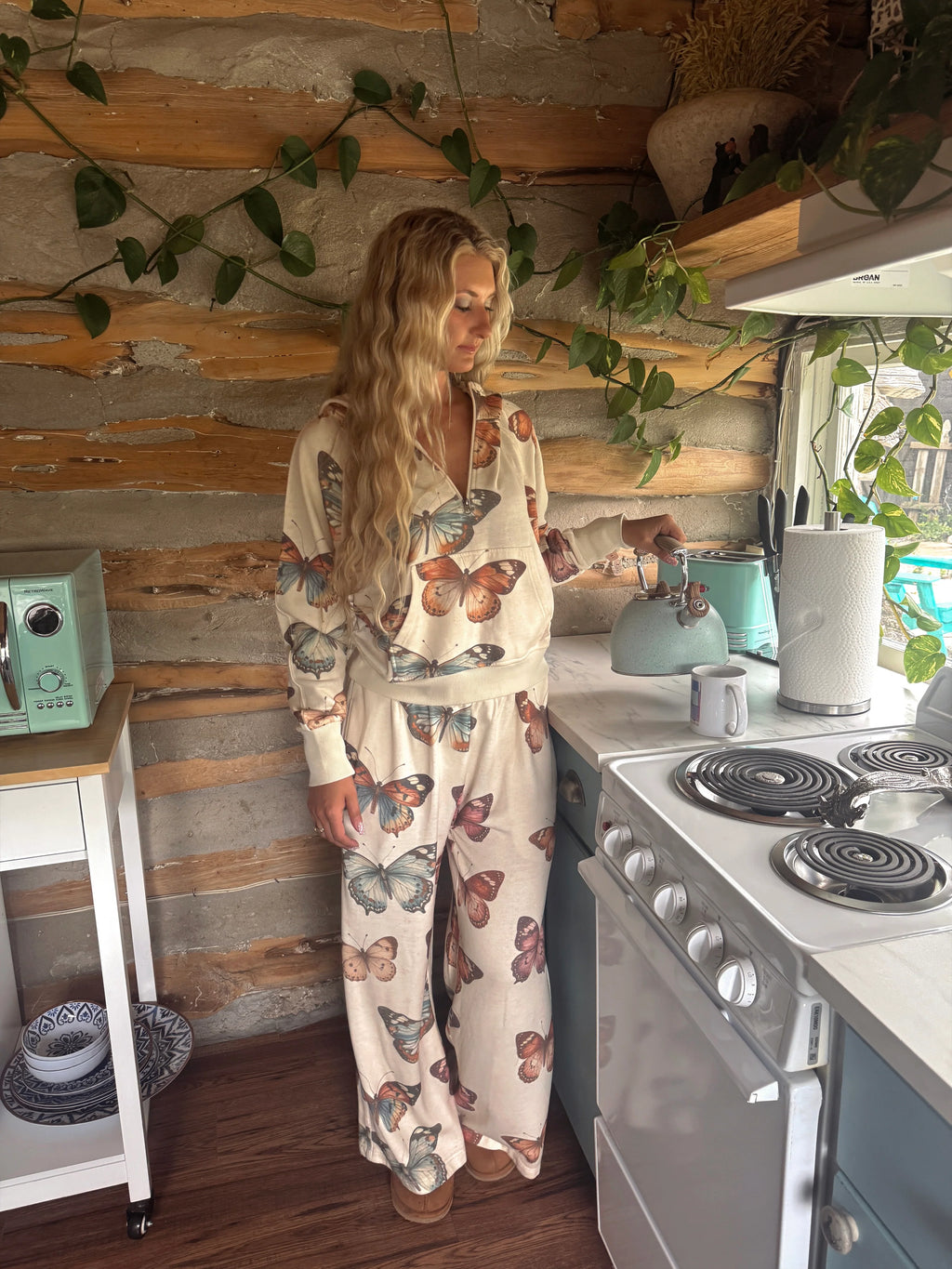 PREORDER: Camo & Butterflies Easy Does It Pullover by Blakeley (ETA: August)