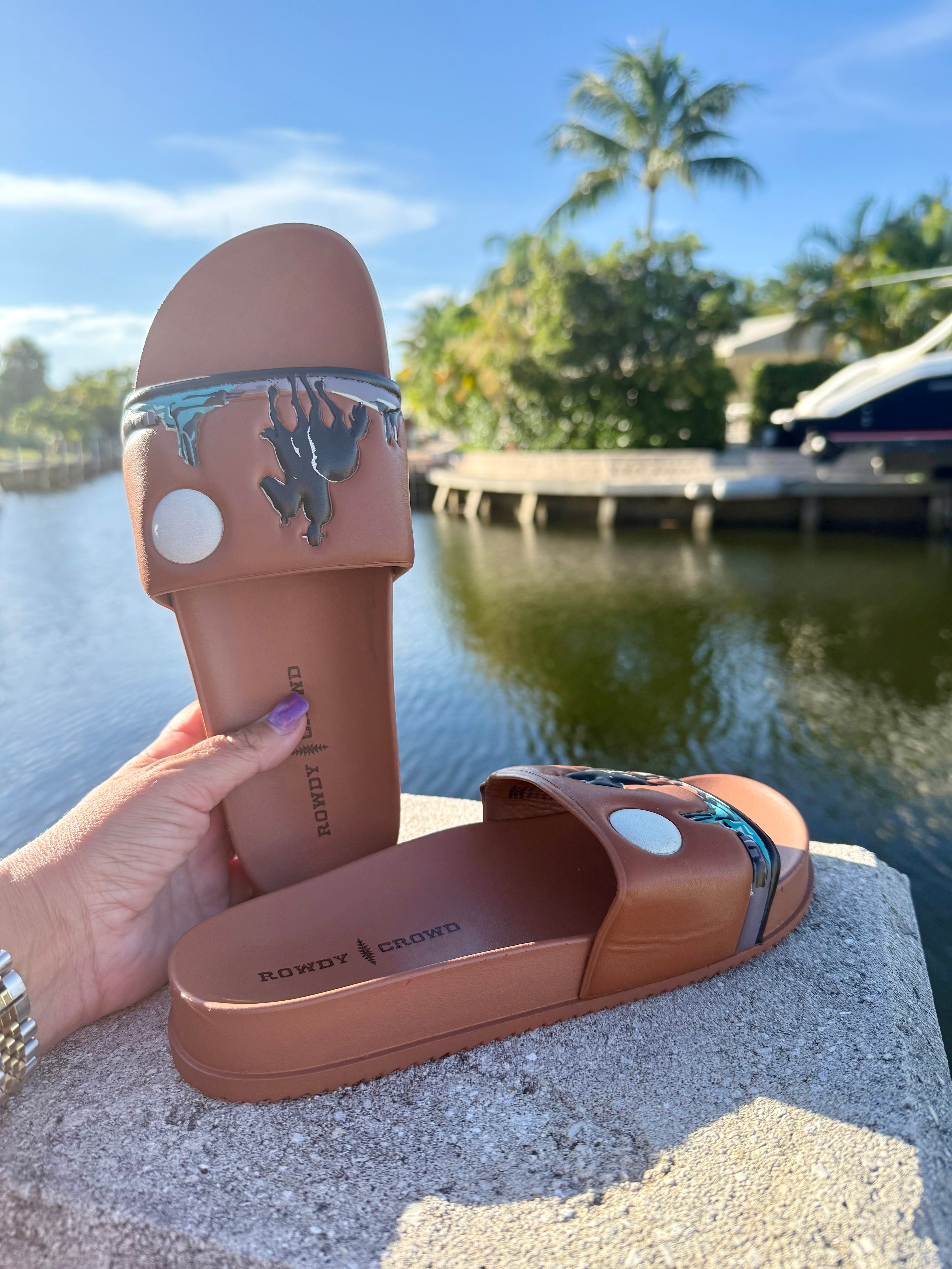 Sunset Rider Slides (Choice of Color) - BFF Here