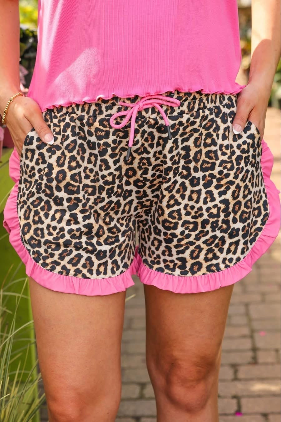 PREORDER: Safari Chic Ruffle Shorts High Waisted Shorts by Jess Lea ETA: March - BFF Here