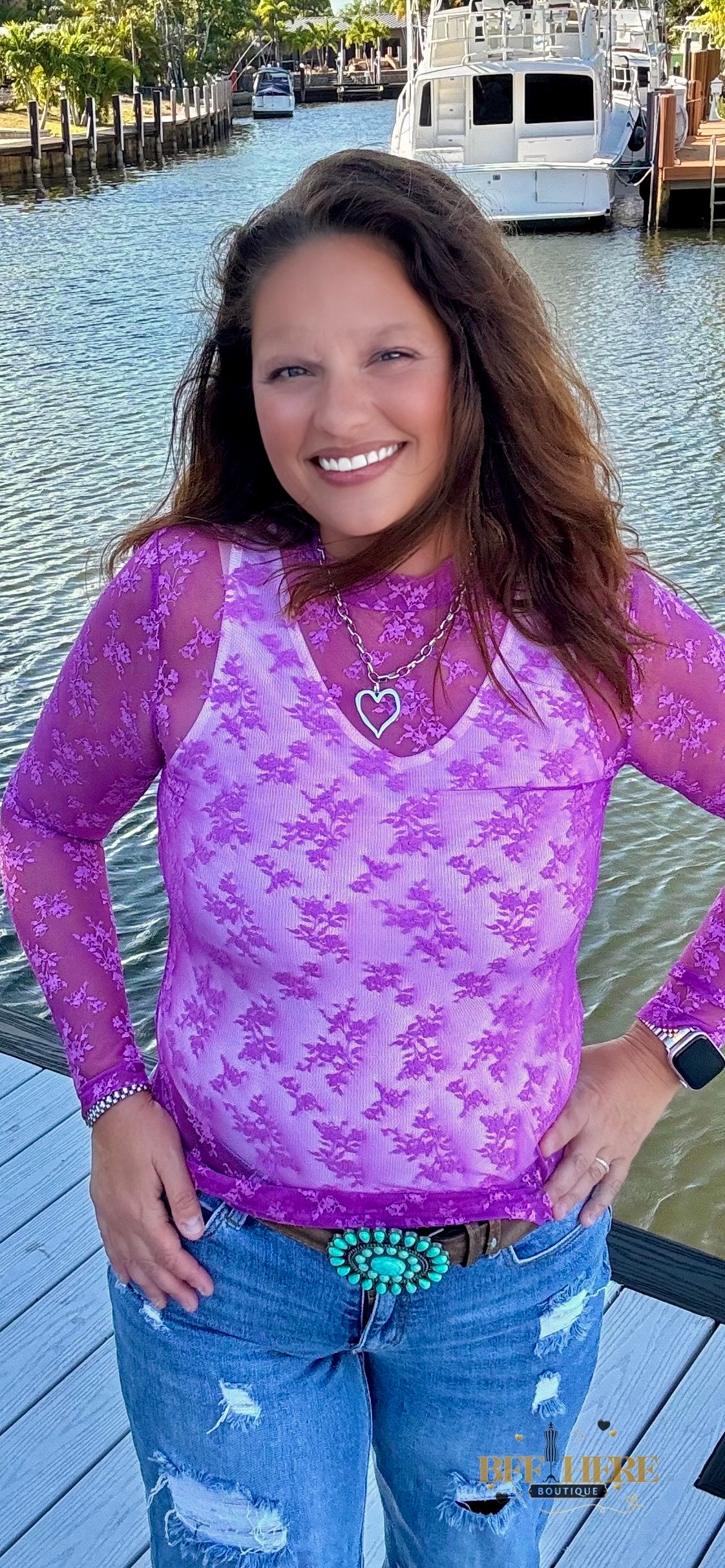 Purple Skies Lace Top by Sterling Kreek - BFF Here