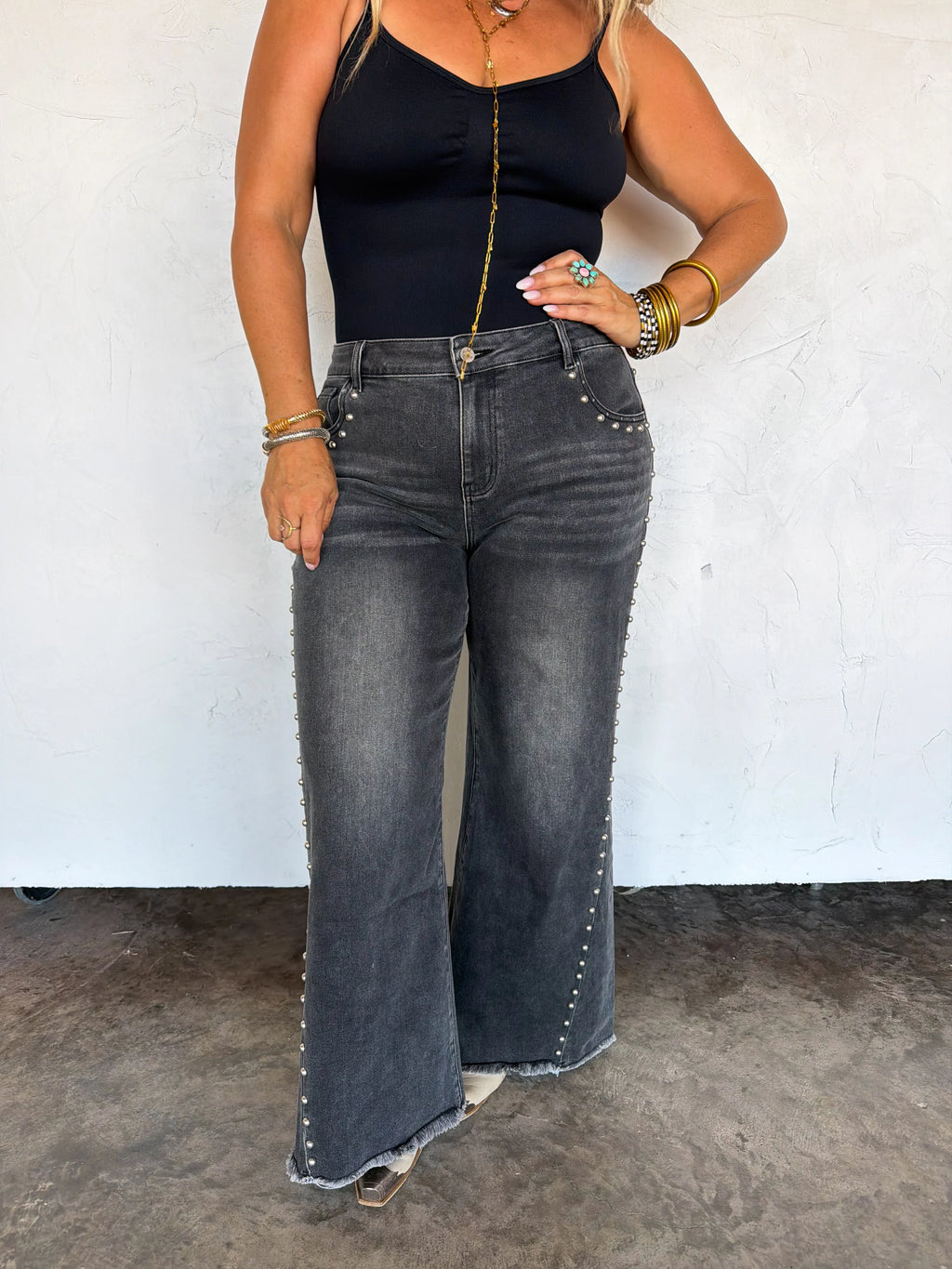 PREORDER: Off The Grid Studded Jeans by Blakeley (ETA: November)