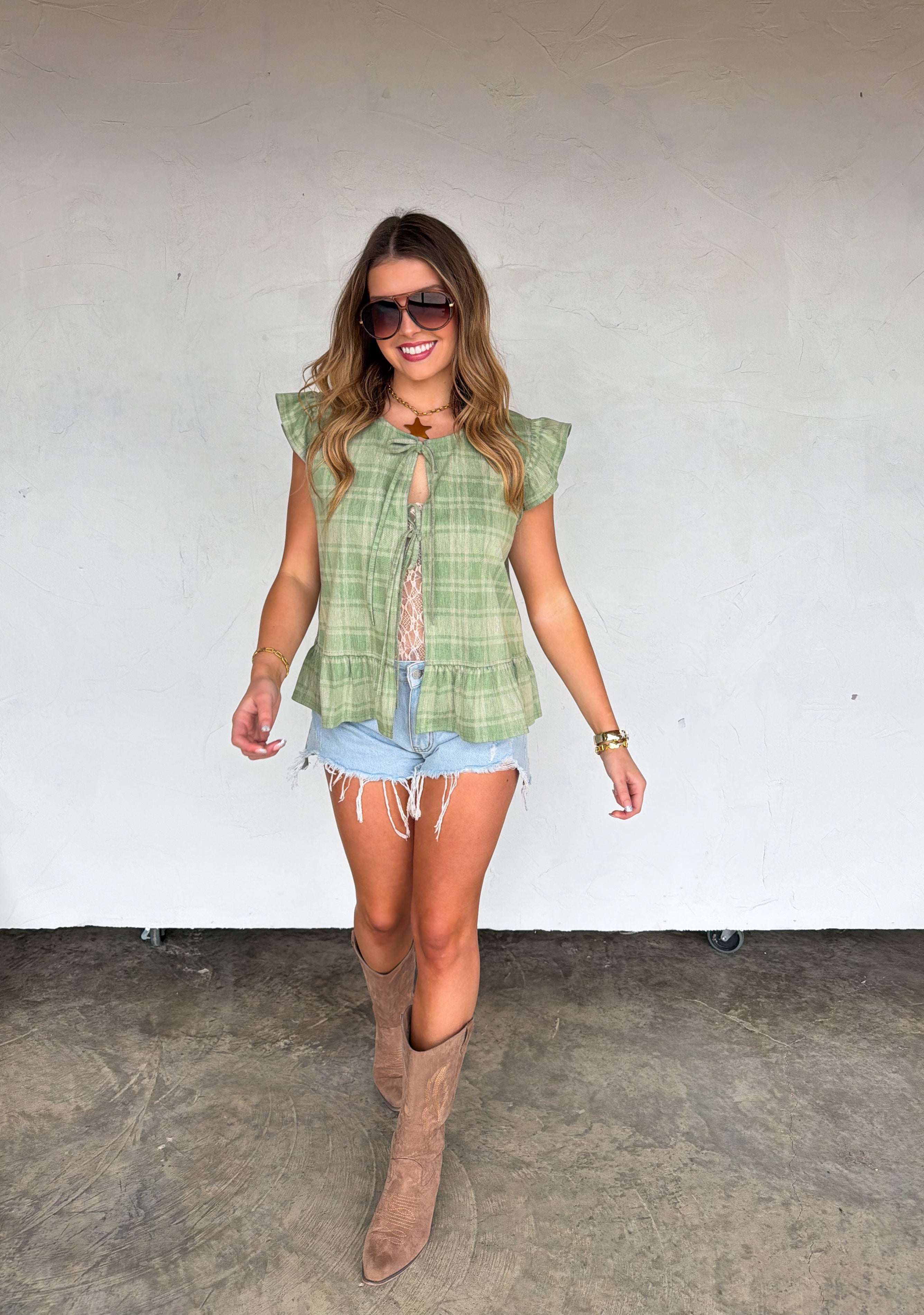 PREORDER- GARDEN GIRL DENIM VEST - BFF Here