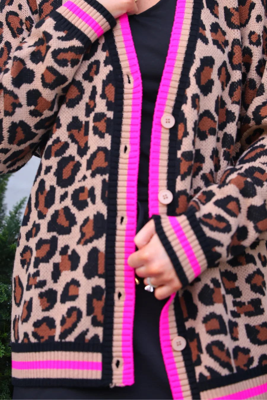 PREORDER: Pink Pop Leopard Cardigan by Jess Lea (ETA: September)