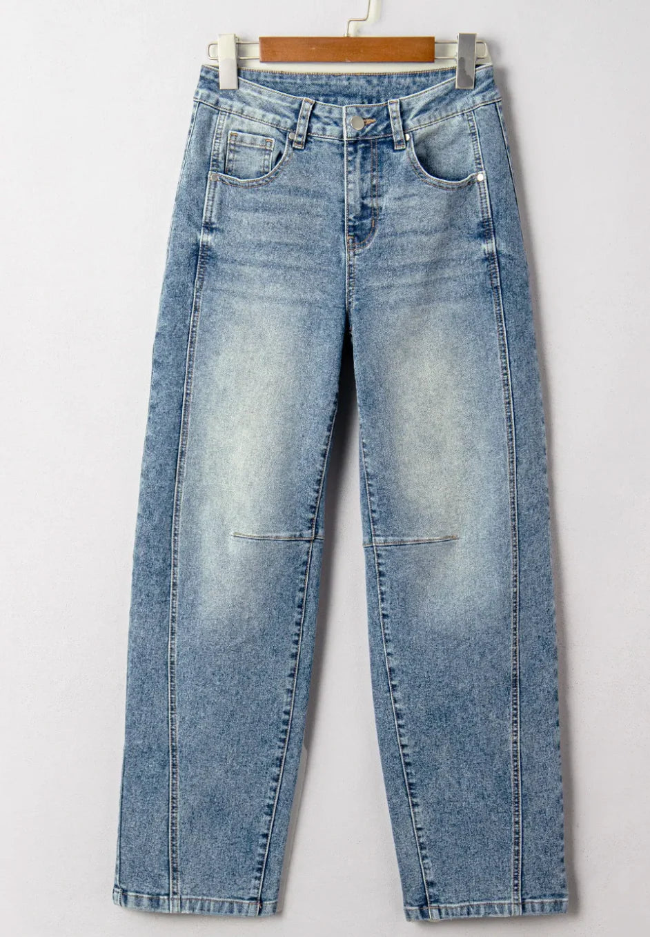 PREORDER: Harbor Roll Cuff Wide Leg Jeans (ETA: August )