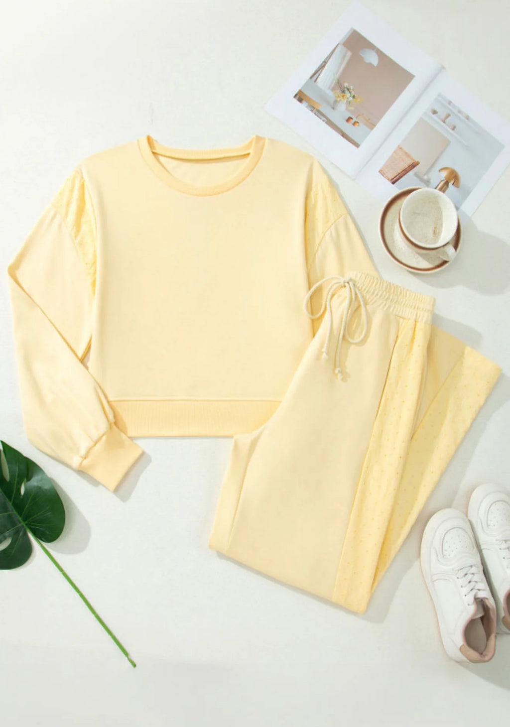 PREORDR: Buttercup Breeze Eyelet Lounge Set (ETA: August)