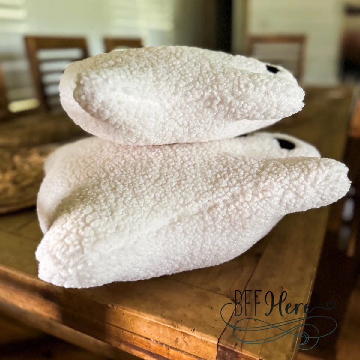 Boo-tastic Sherpa Ghost Pillow / Choice of Size - BFF Here