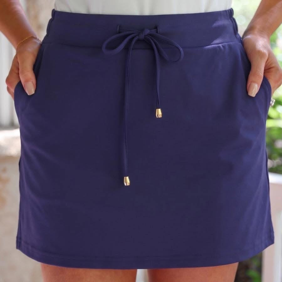 Solid Navy Skort by Jess Lea