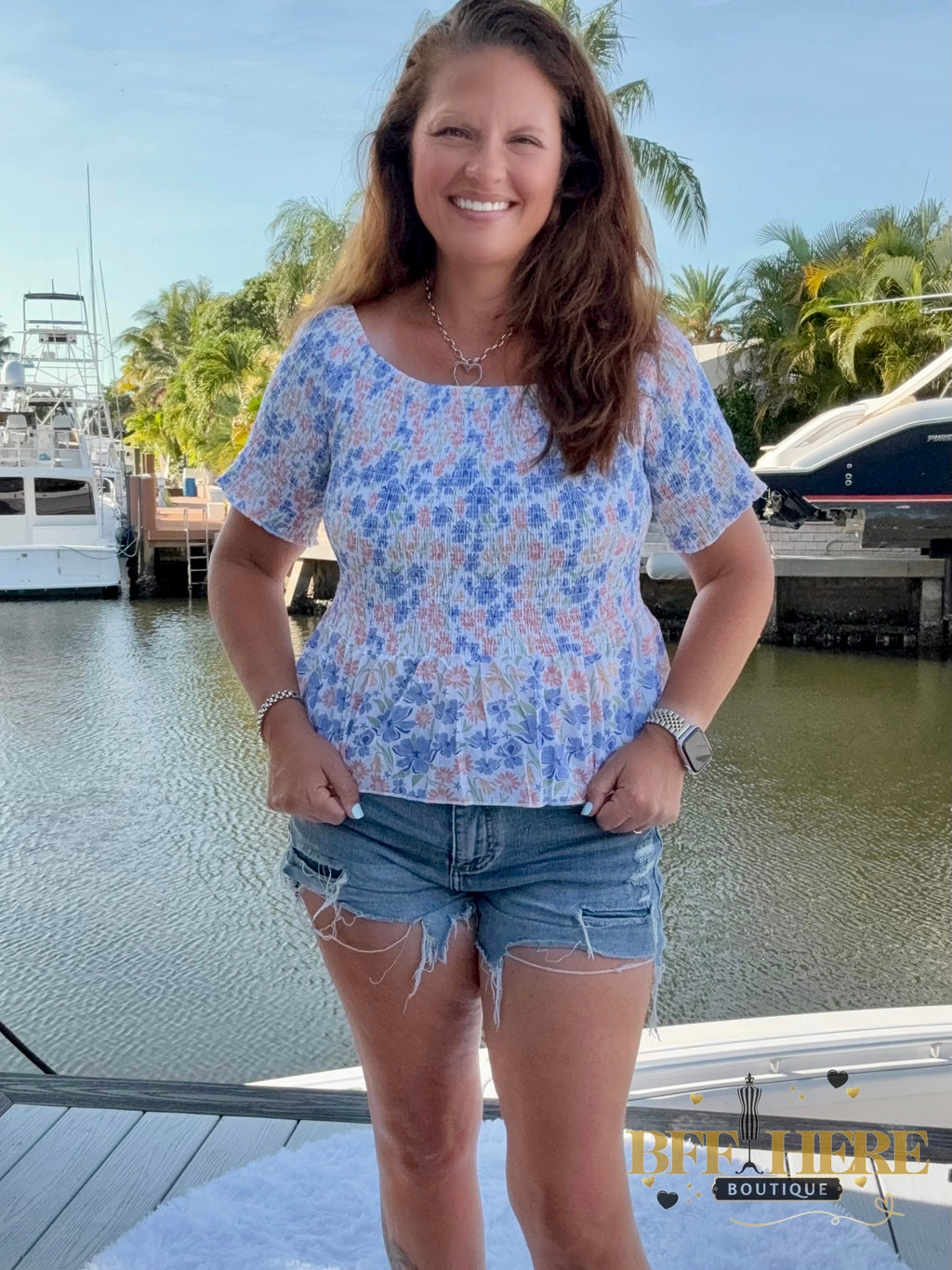 Essie Smocked Top / Choice of Color by Blakeley - BFF Here