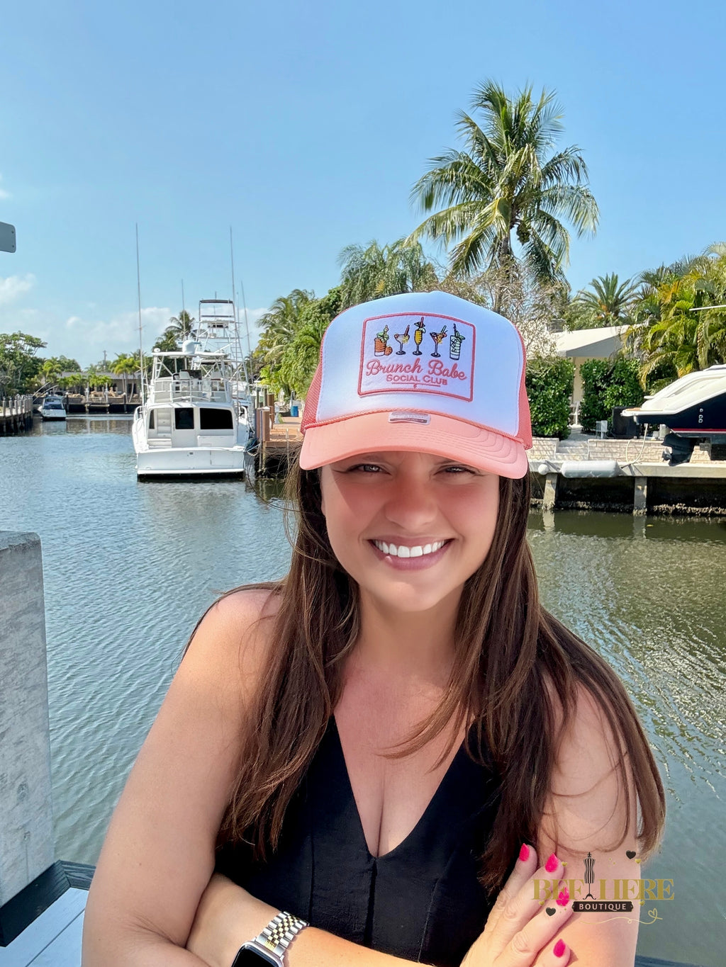 Brunch Babe Social Club Trucker Hat - BFF Here