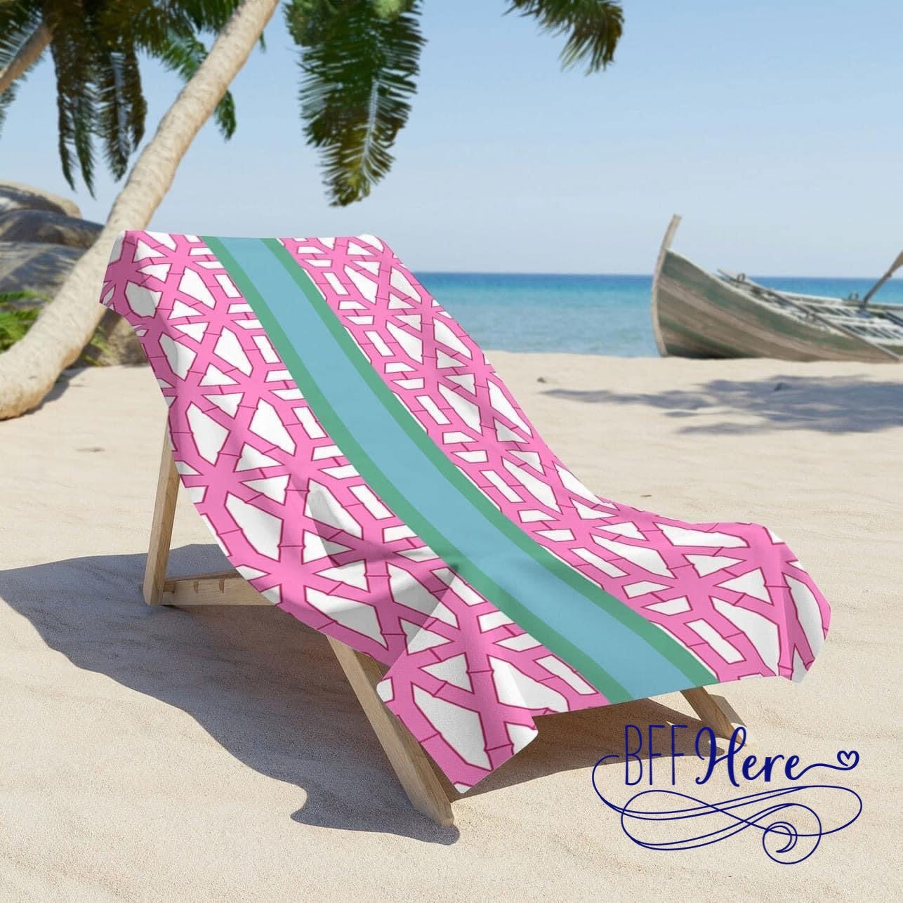 Rosy Retreat: Pink Bamboo Towel - BFF Here