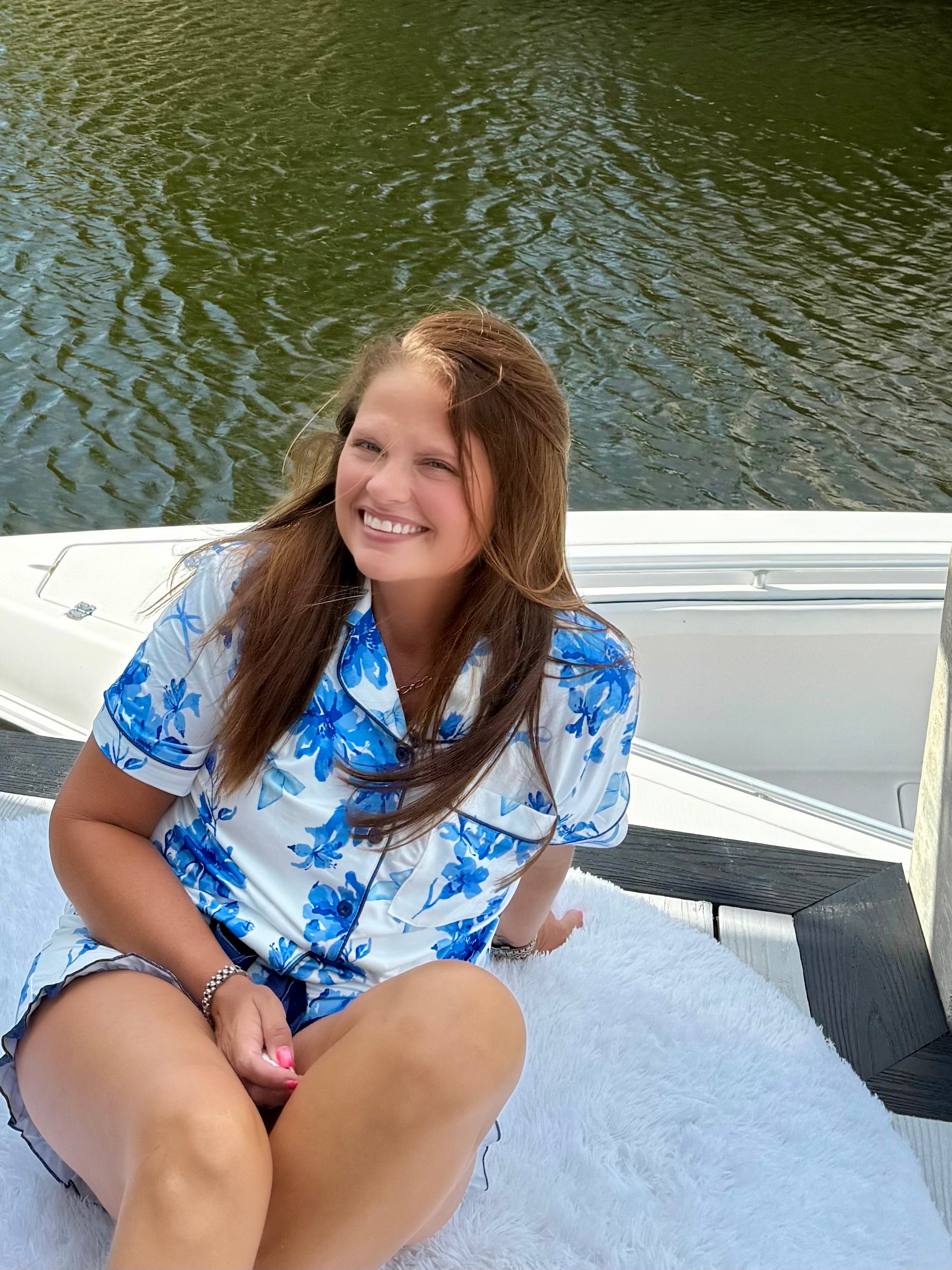 Blossom Short Sleeve Ruffle Pajama Set by Jess Lea - BFF Here