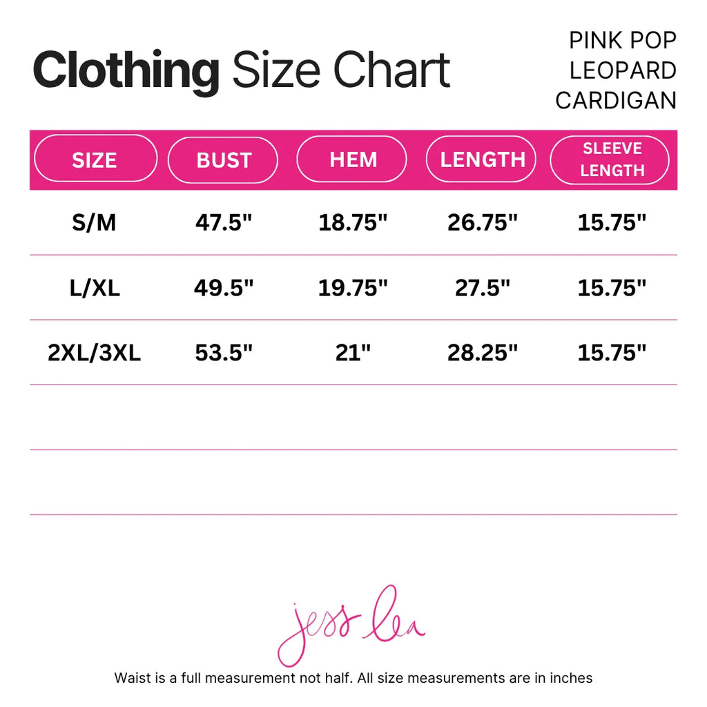 PREORDER: Pink Pop Leopard Cardigan by Jess Lea (ETA: September)