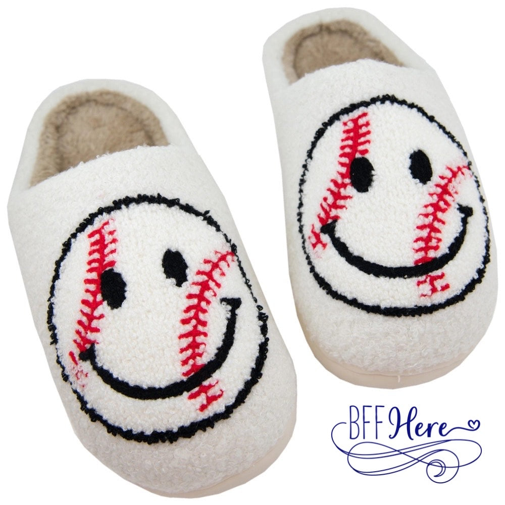 PREORDER: Home Run Smiles: Baseball Slippers by Katydid (Ships End of March) - BFF Here