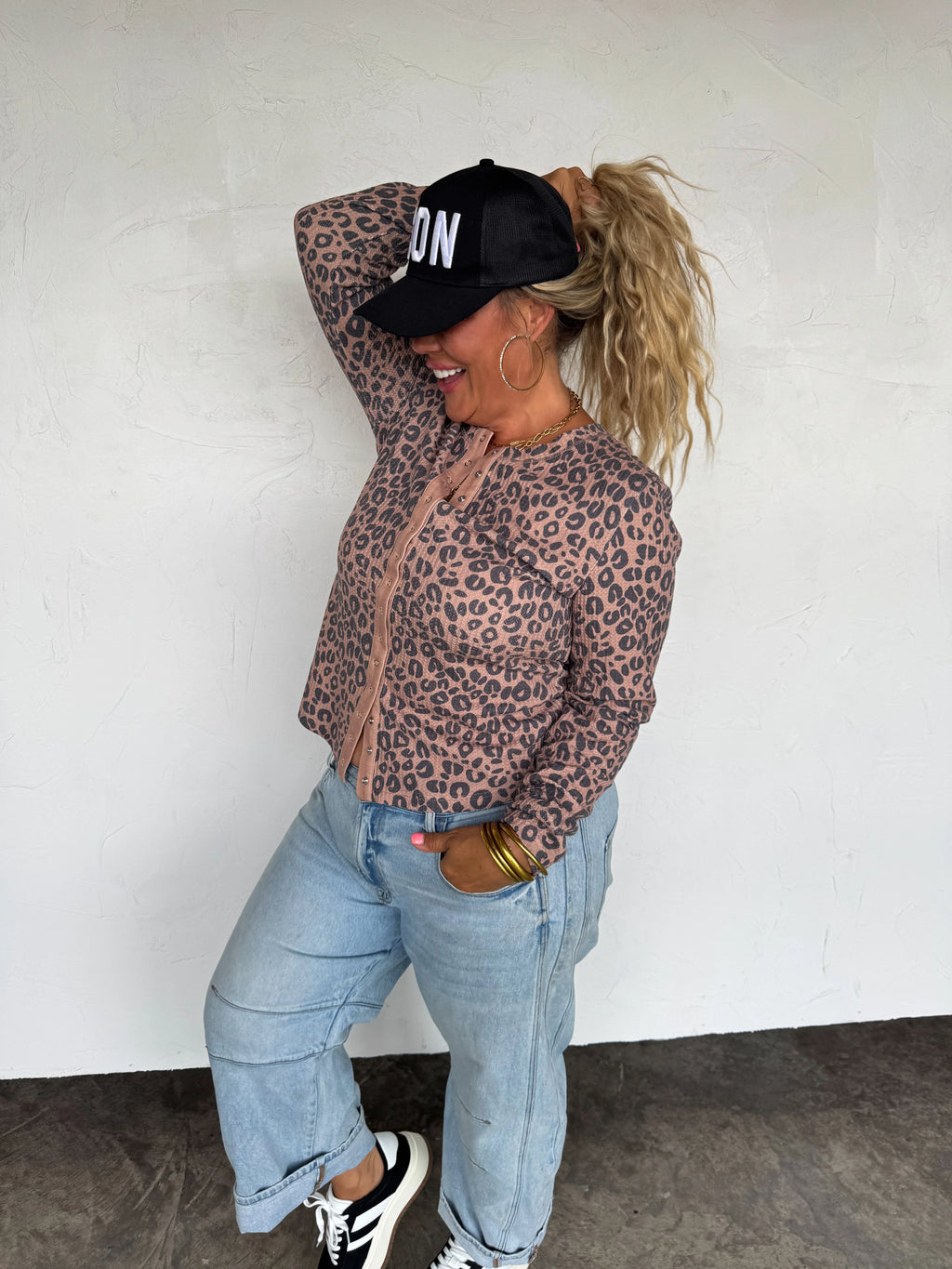 PREORDER: Kori Snap Button Waffle Top by Blakeley (ETA: Late December) - BFF Here