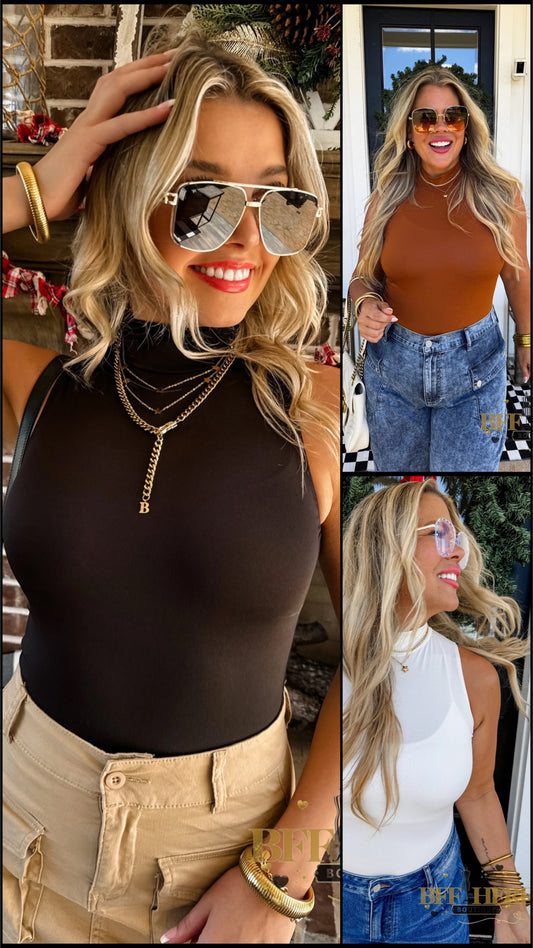 PREORDER: Bailey Mock Neck Bodysuit by Blakeley (Ships End of November)