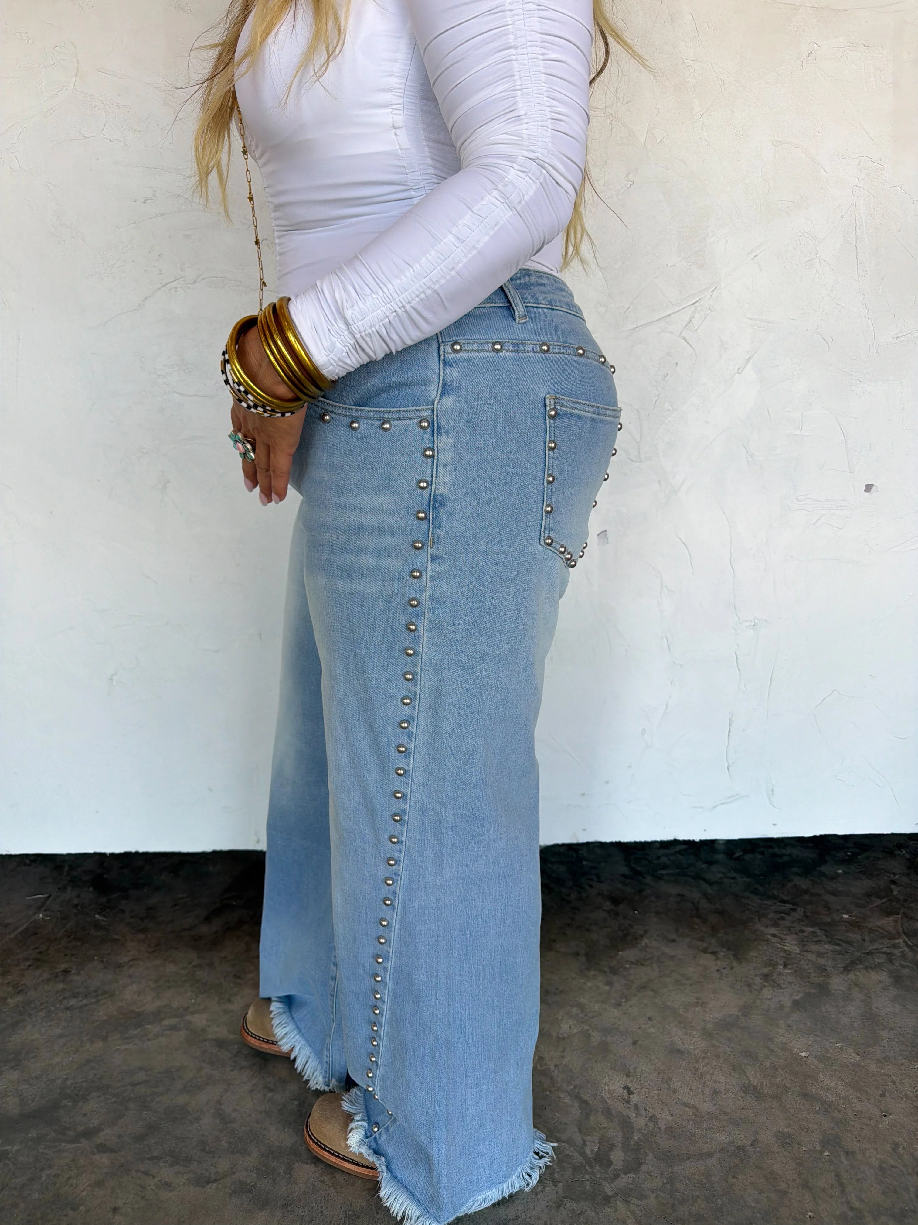 PREORDER: Off The Grid Studded Jeans by Blakeley (ETA: November)