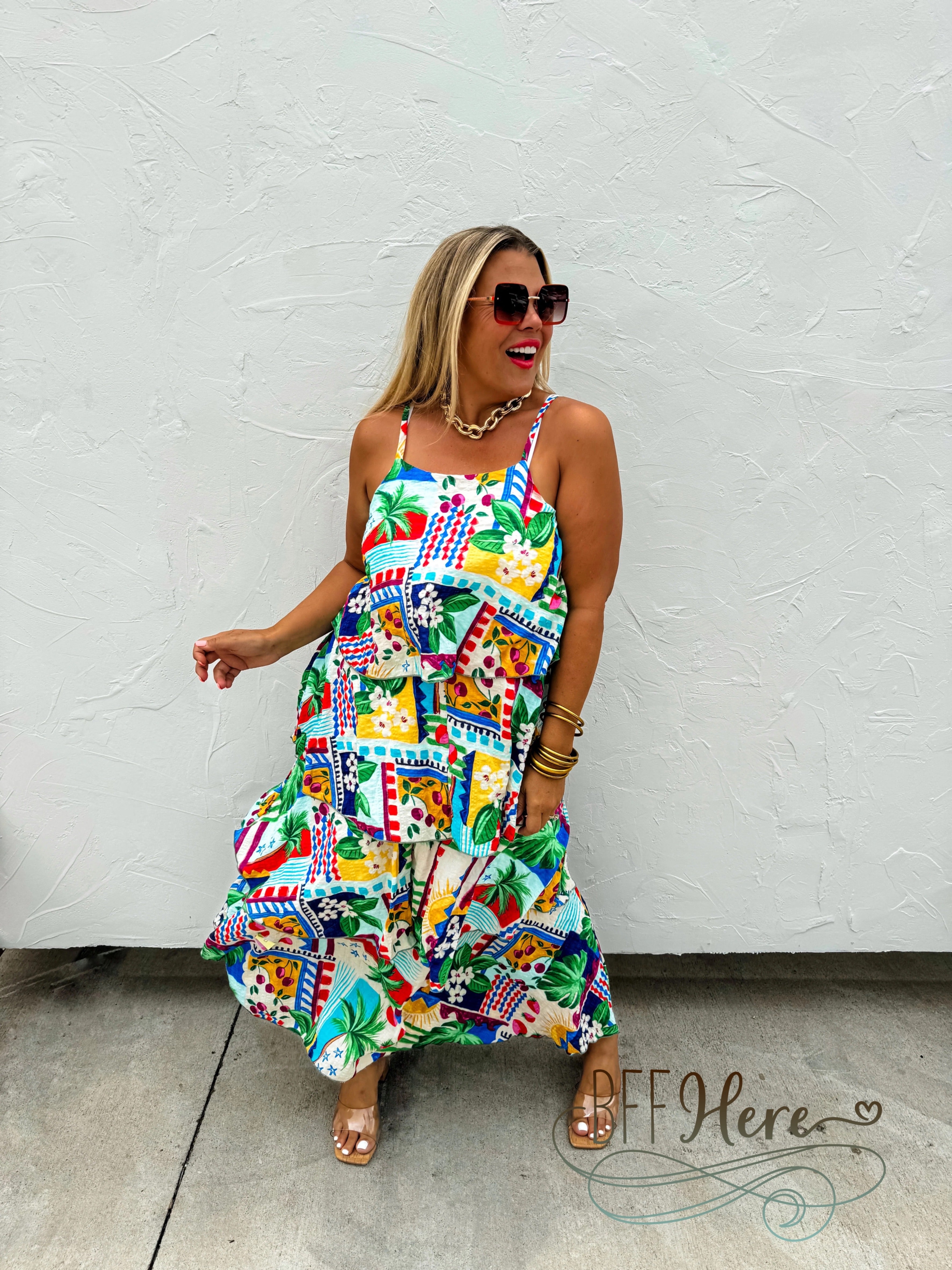 PREORDER: Summer in Barcelona Dress by Blakeley (Ships Middle of July) - BFF Here