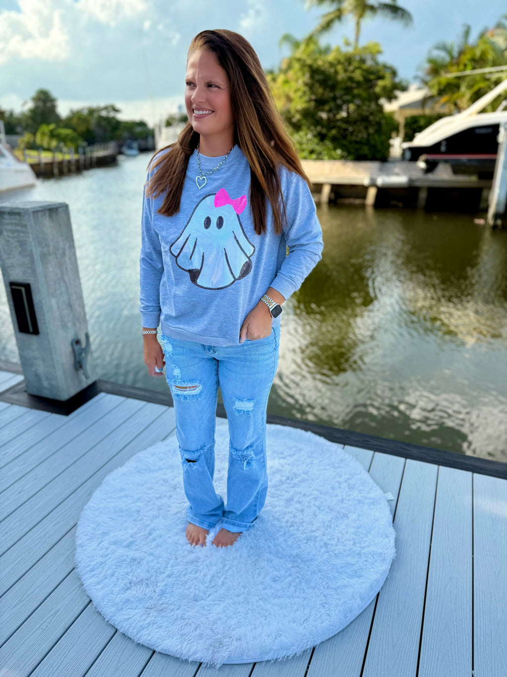 Gigi The Ghost Metallic Pullover by Jess Lea - BFF Here