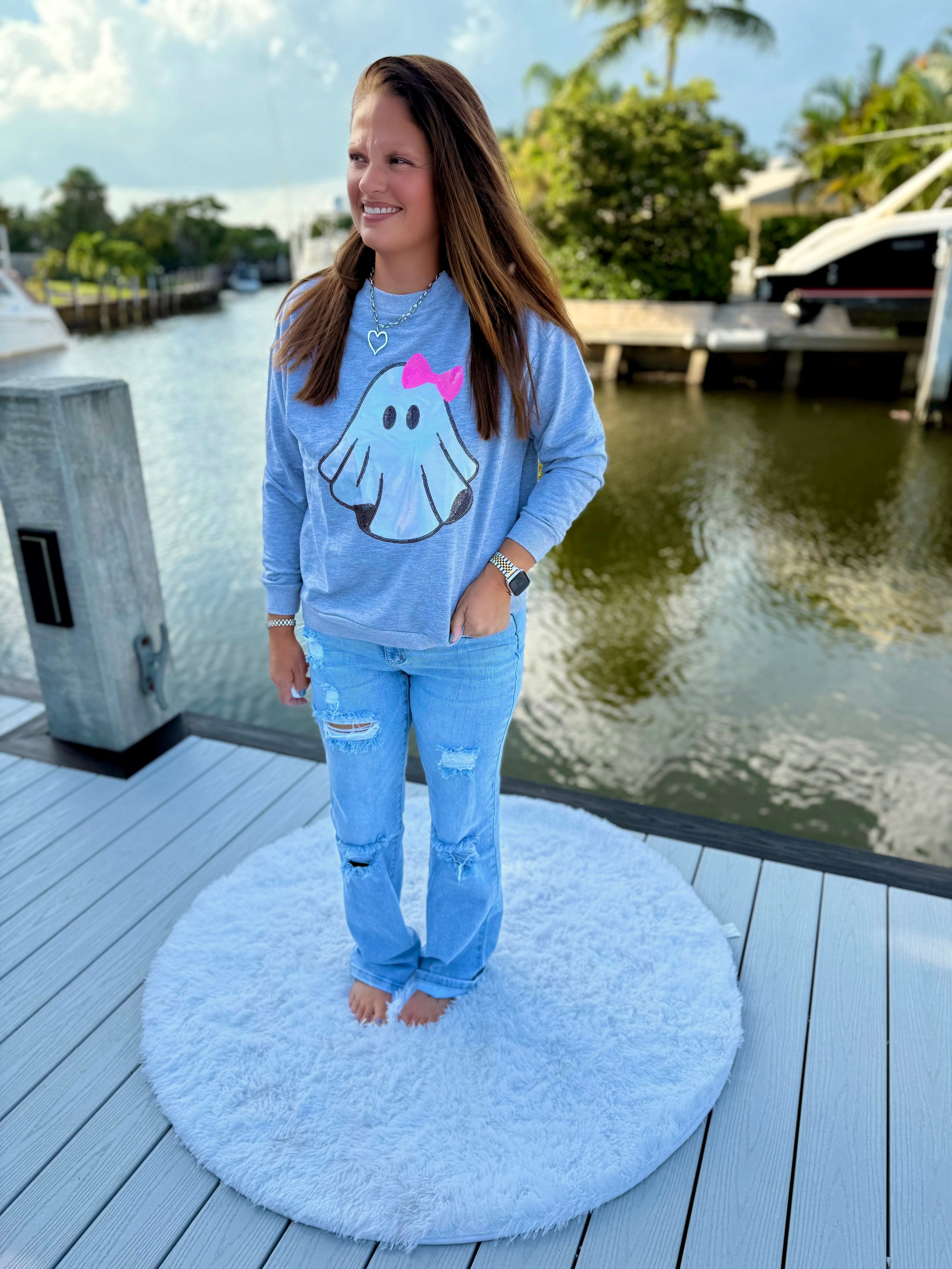 Gigi The Ghost Metallic Pullover by Jess Lea - BFF Here