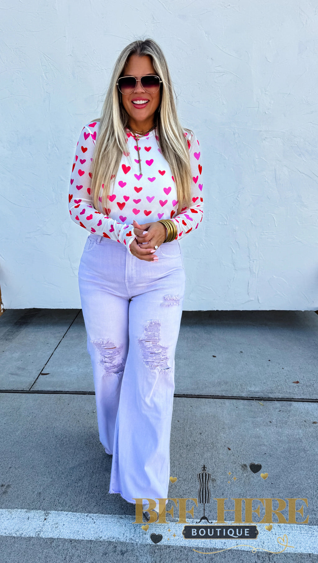 Pastel Blakeley Distressed Jeans by Blakeley - BFF Here