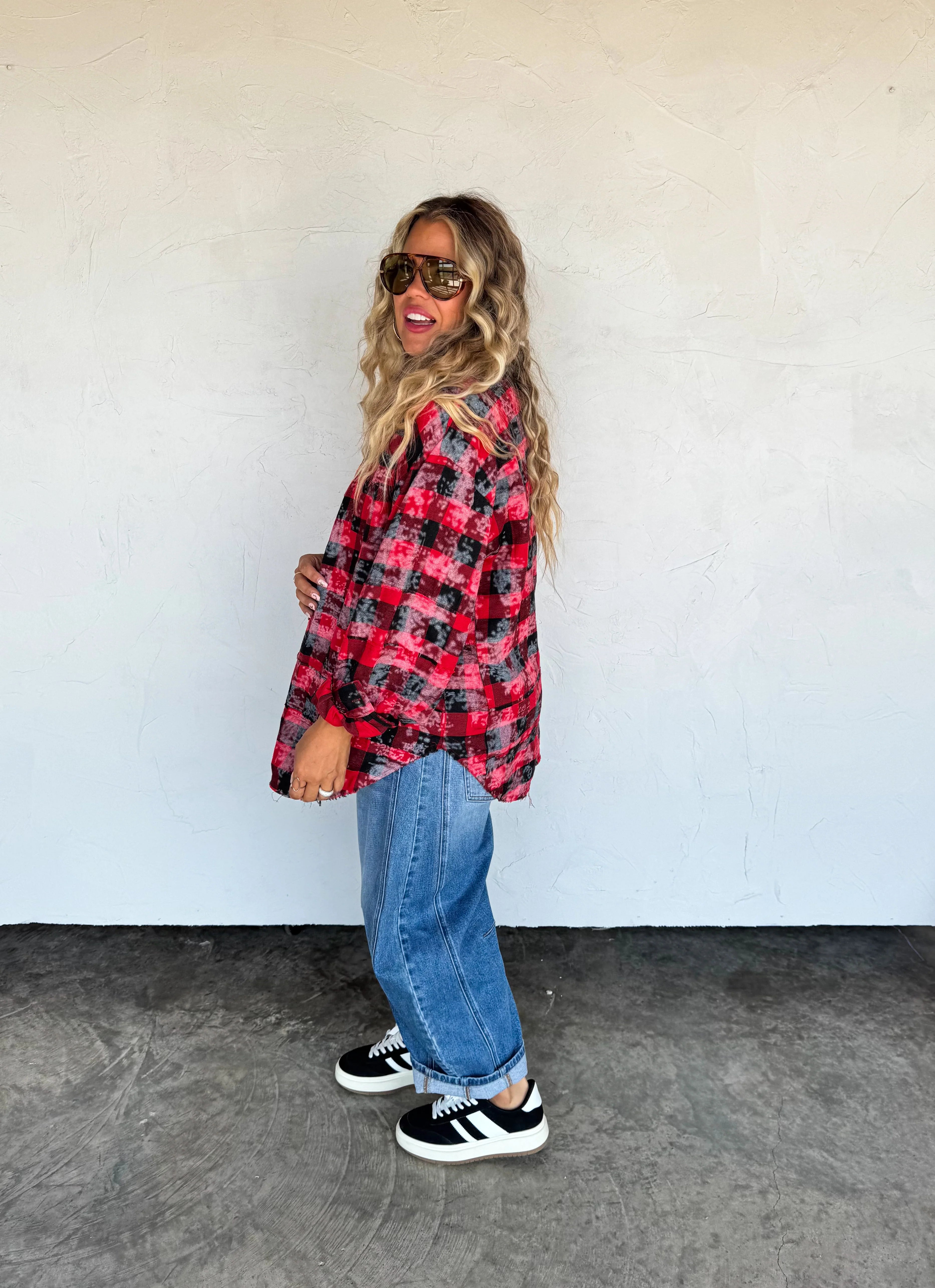 PREORDER: Juniper Bleached Plaid Top by Blakeley (ETA: Mid November ) - BFF Here