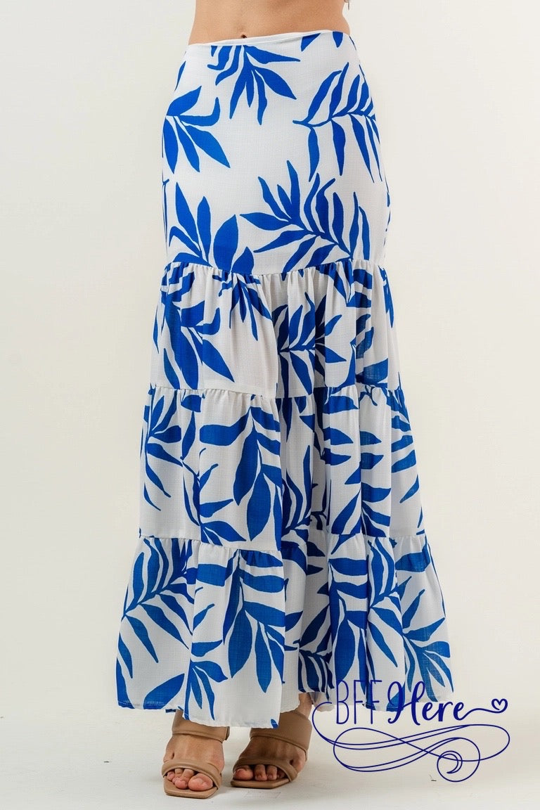 PREORDER: Leafy Luxe High-Waist Maxi Skirt ( Ships Middle of May) - BFF Here