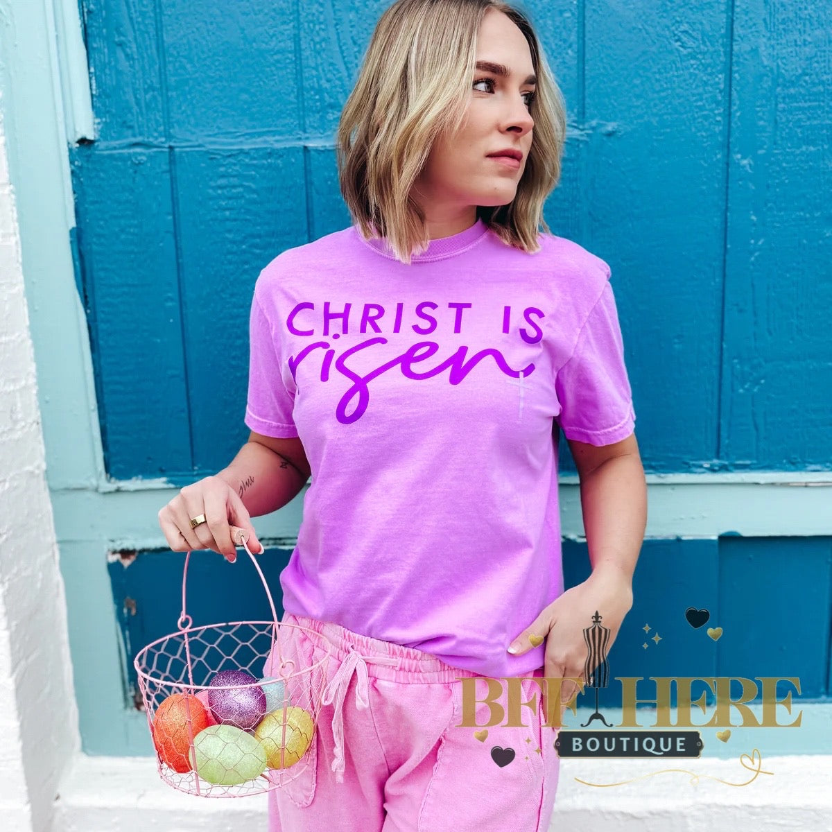 Christ is Risen Tee - BFF Here