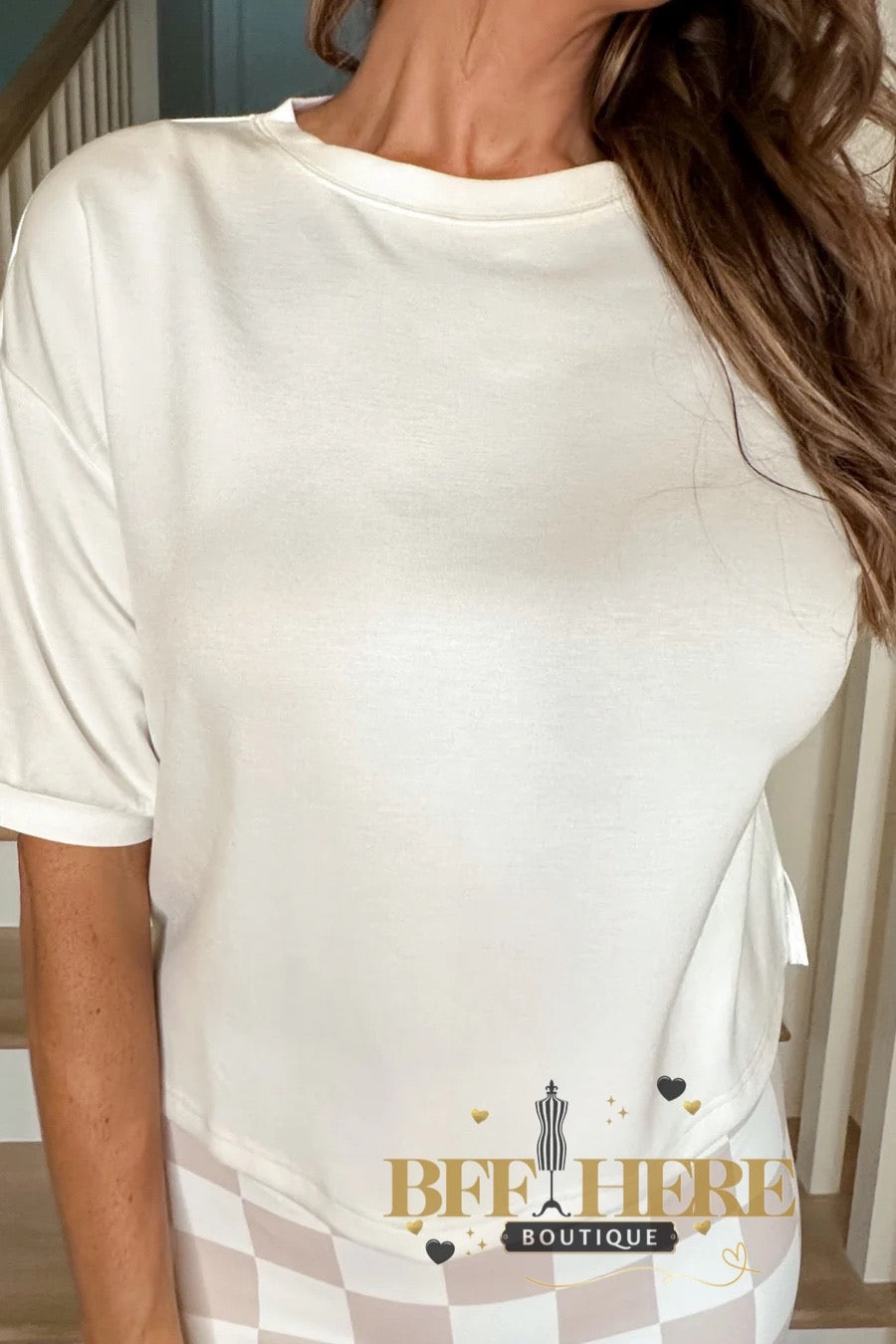 Casual Upgrade Half Sleeve Top, White by Jess Lea - BFF Here