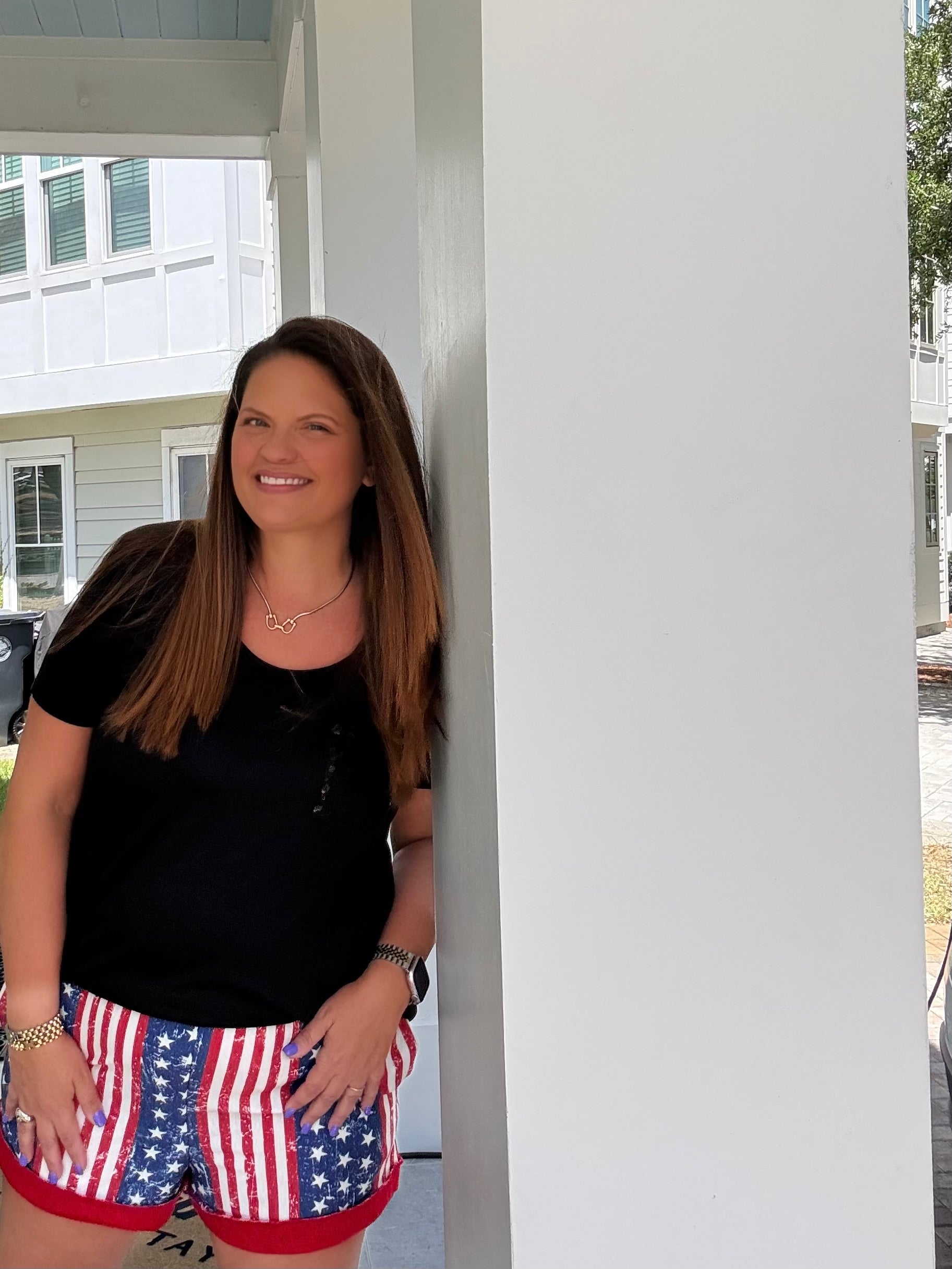 Patriotic Stripe Shorts by HeimishUSA (ARRAY) — Ships 2-3 weeks - BFF Here