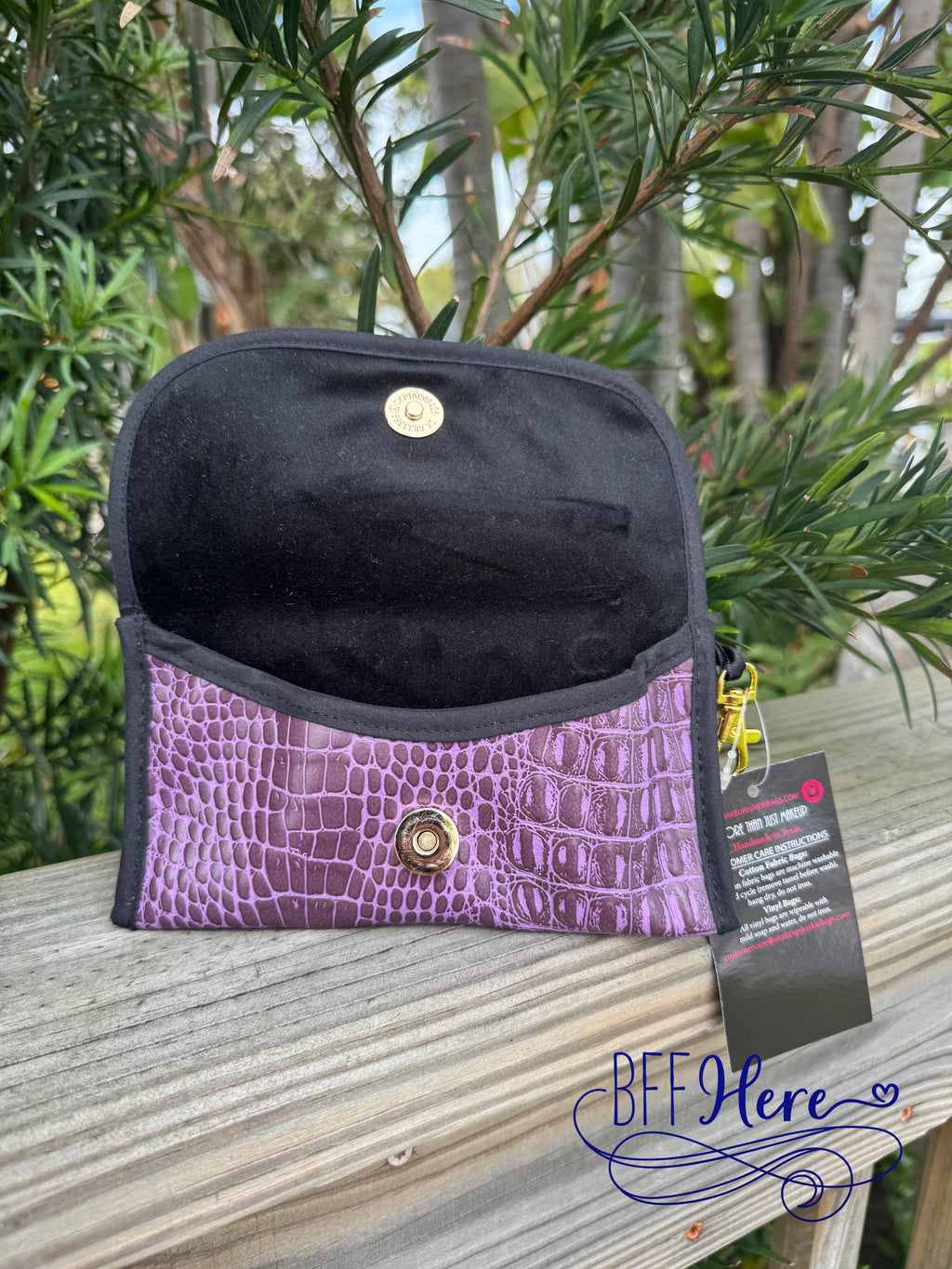 Shade of Violet Sunglass Case by Makeup Junkie Bags - BFF Here