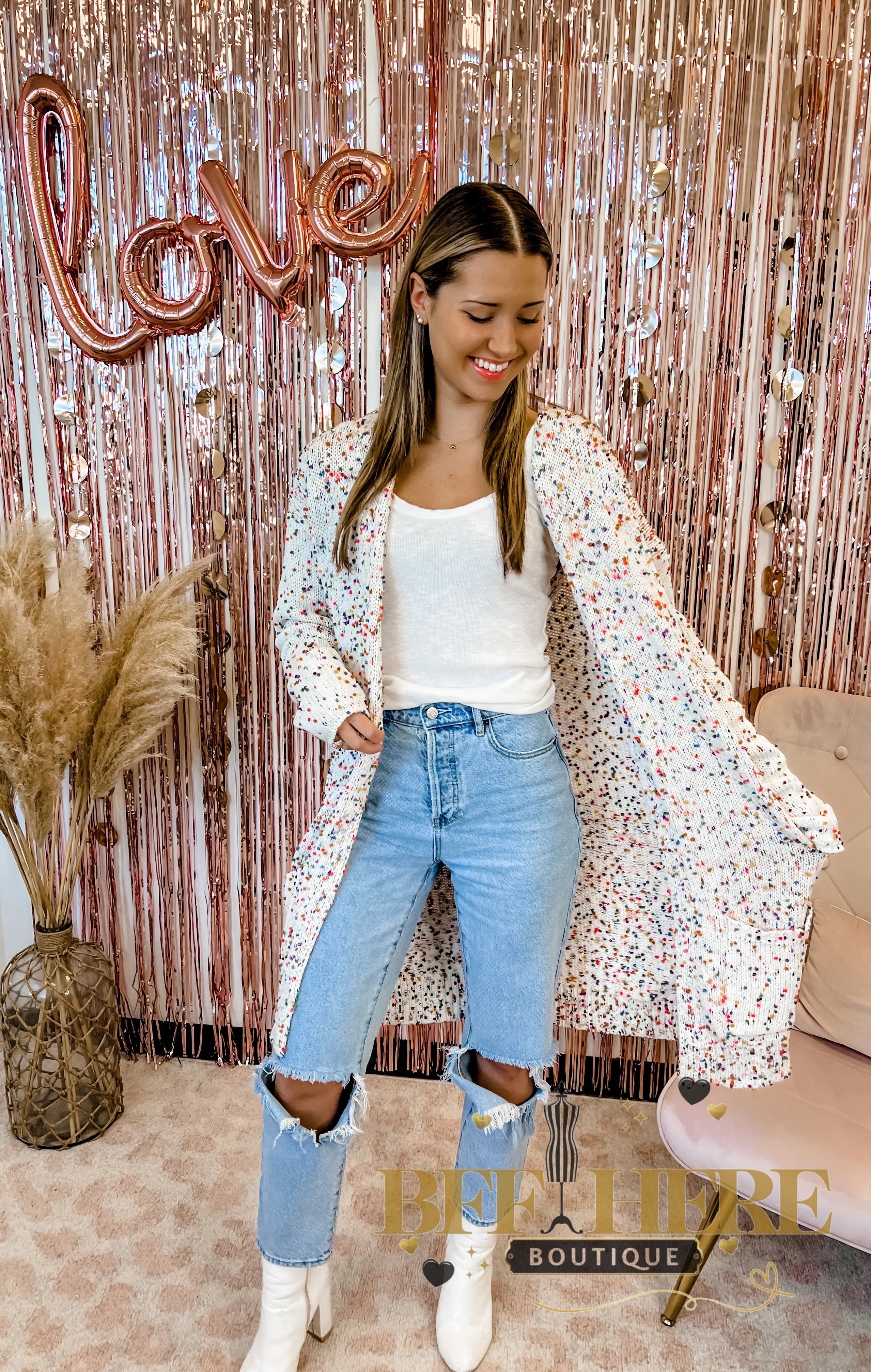 Spring Miley Dot Cardigan by Blakeley - BFF Here