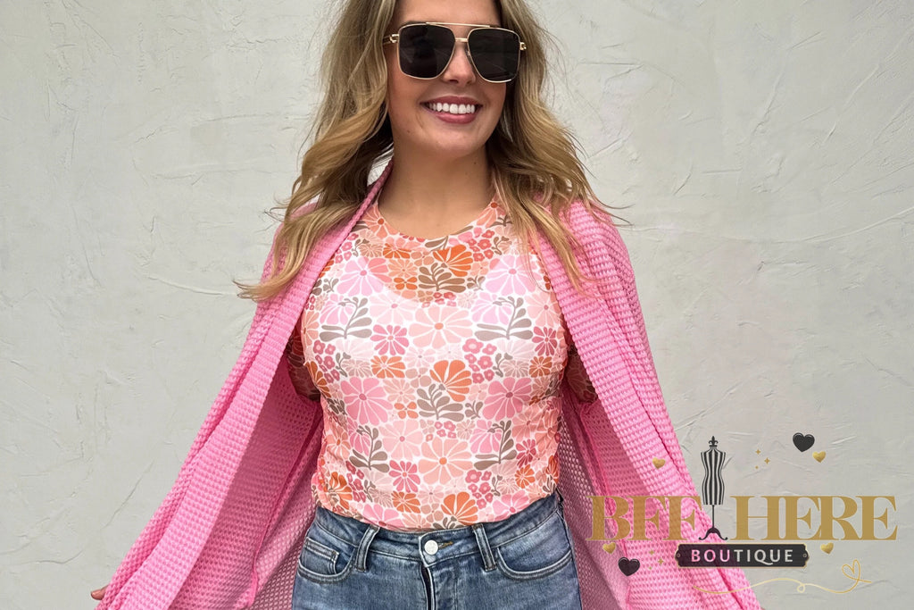 Vintage Floral Mesh Top by Blakeley - BFF Here