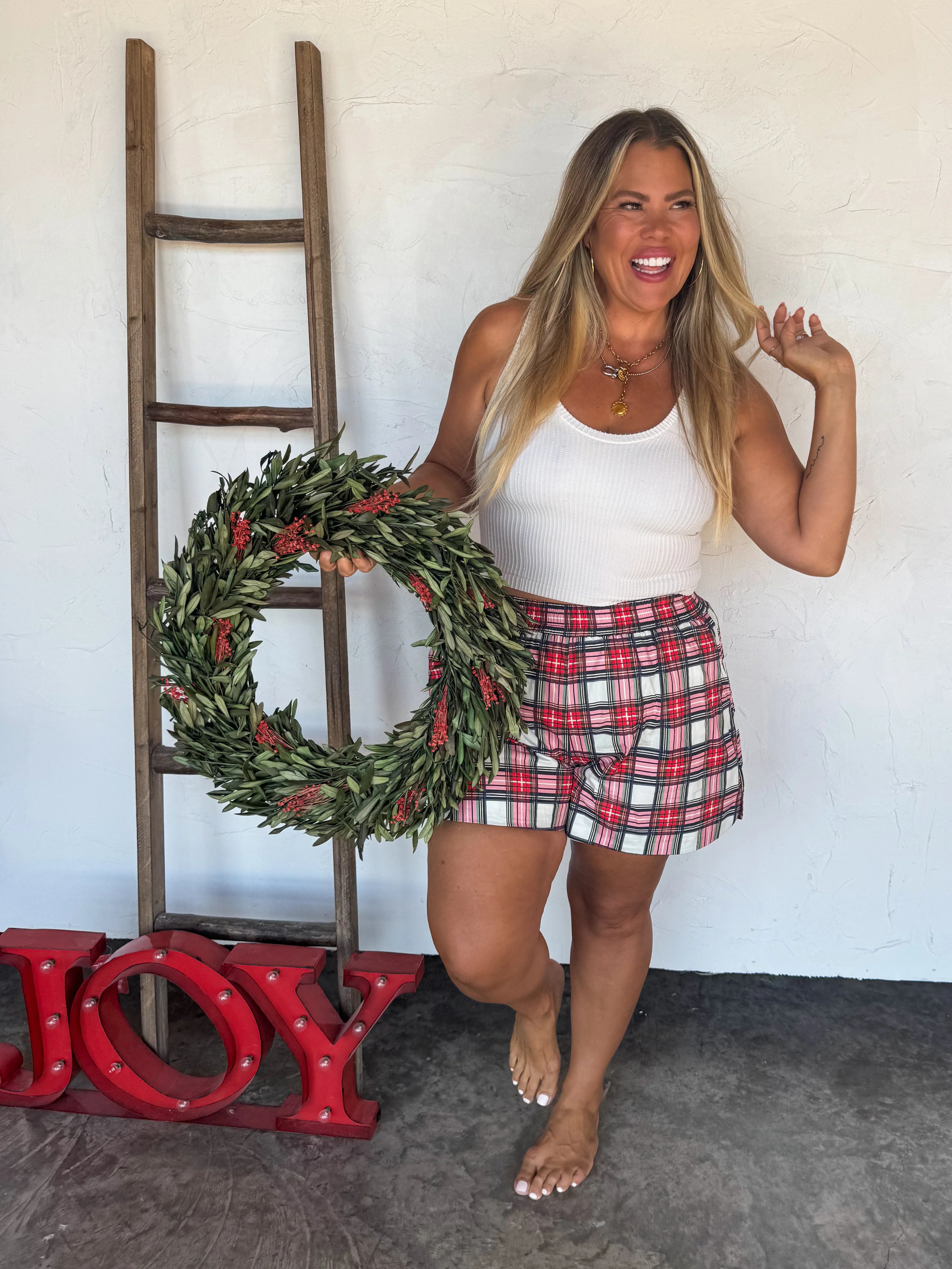 PREORDER: Plaid Printed Shorts by Blakeley (ETA: Early December) - BFF Here