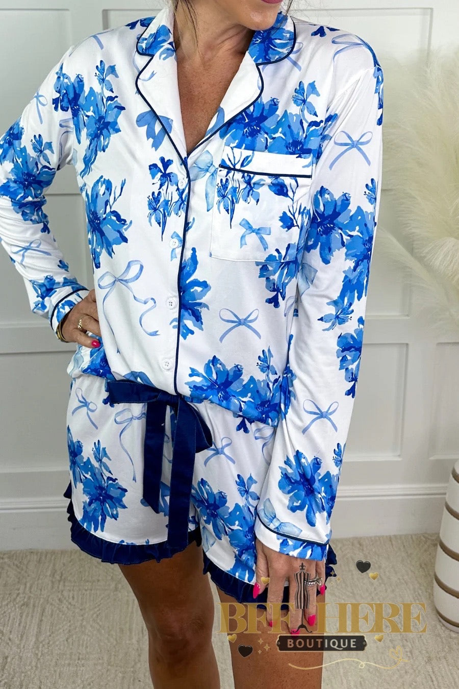 Blossom Ruffle Pajama Set by Jess Lea - BFF Here