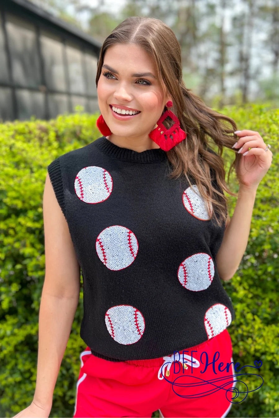 Had Me At Baseball Sweater Vest by Jess Lea - BFF Here