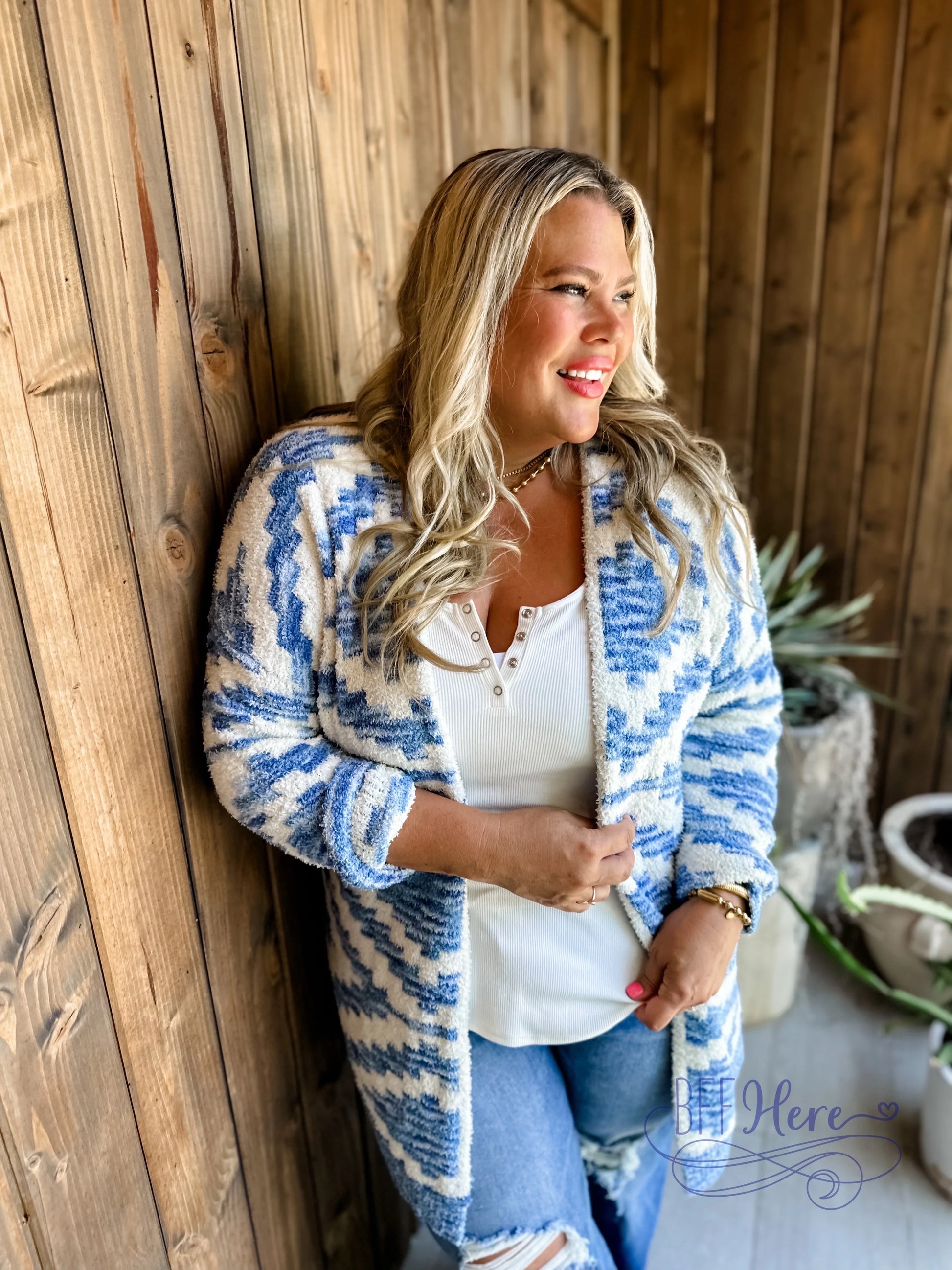 PREORDER: Avery Aztec Cloud Cardigan (Ships End of September) - BFF Here